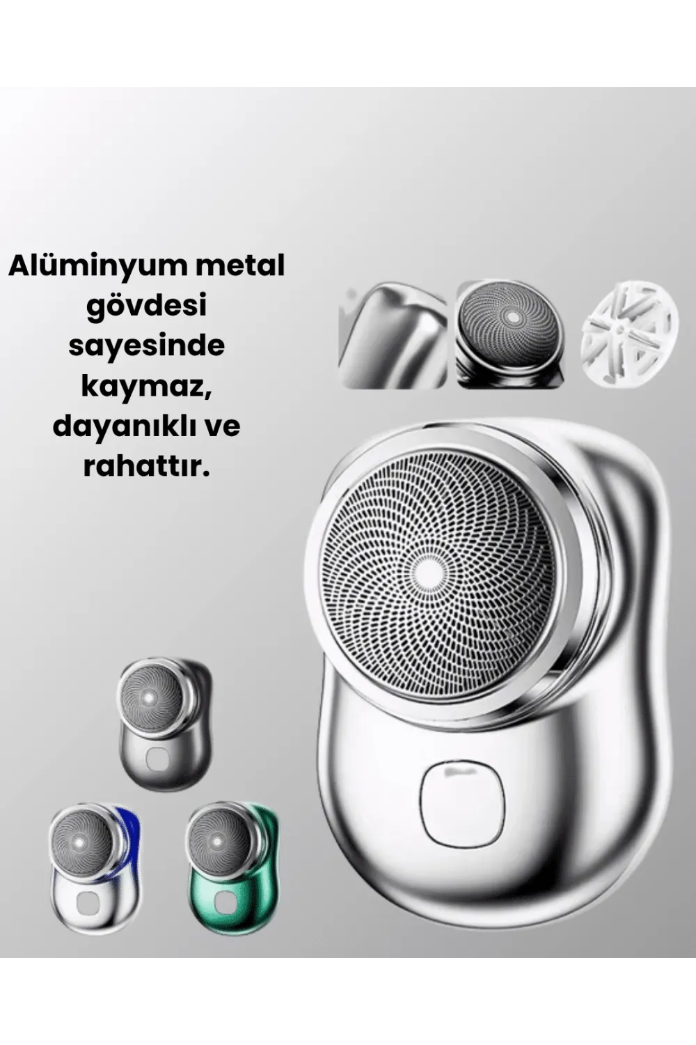 Mikro Titreşim Motorlu, Düşük Sesli, Usb Girişli Tıraş Makinesi