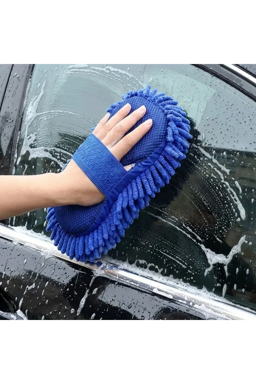 Mikrofiber Oto Yıkama Eldiveni – Kalın Süngerli Araç Temizleme Bezi, Araba Yıkama Eldiveni