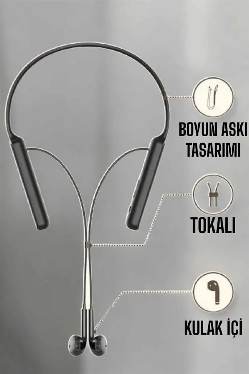 Mikrofonlu Kablolu Bluetooth Kulaklık Yeni Nesil Yüksek Ses Kaliteli