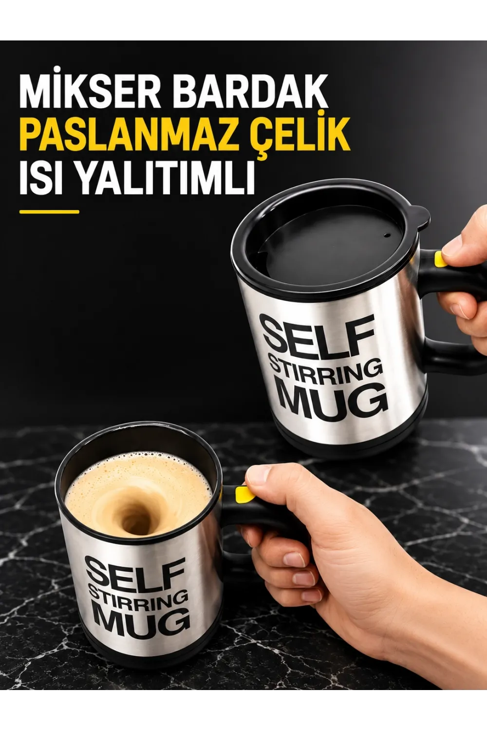 Mikser Bardak Paslanmaz Çelik Isı Yalıtımlı