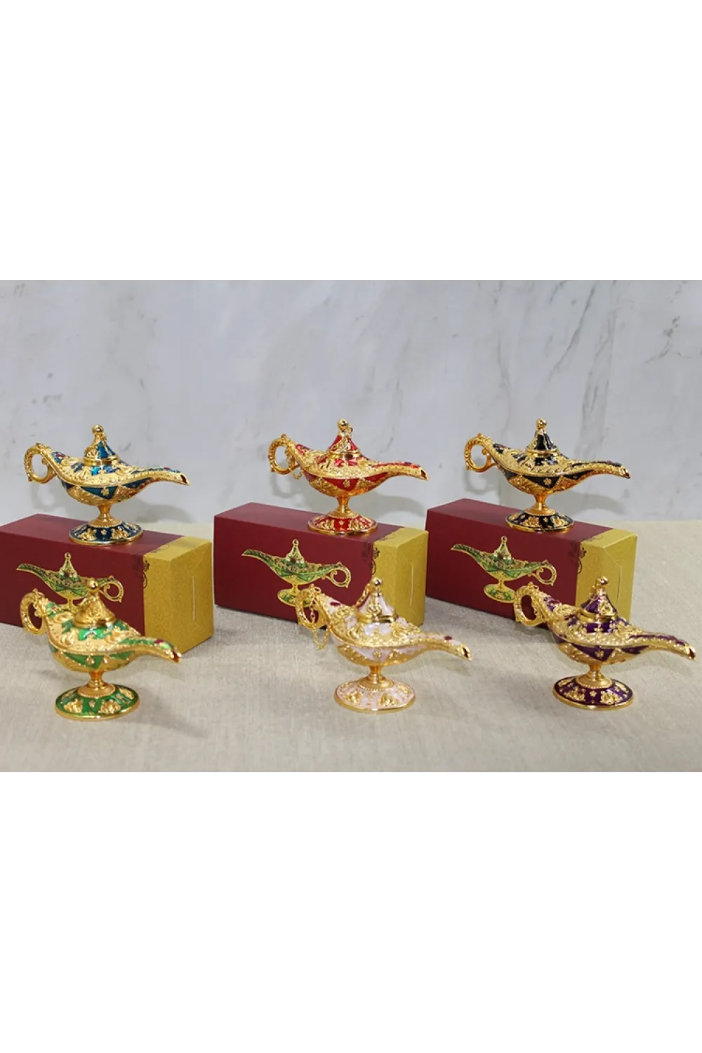 Mineli Metal Alaaddin Lambası (1 Adet) Seçenek 4