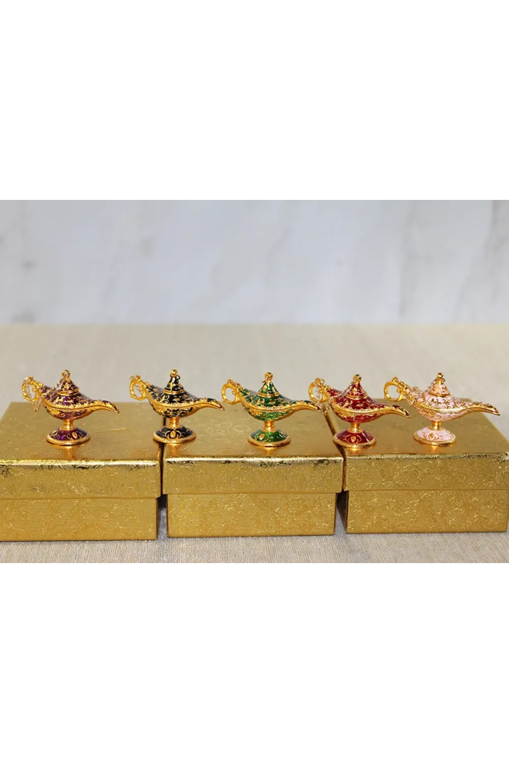 Mineli Metal Alaaddin Lambası (1 Adet) Seçenek 8