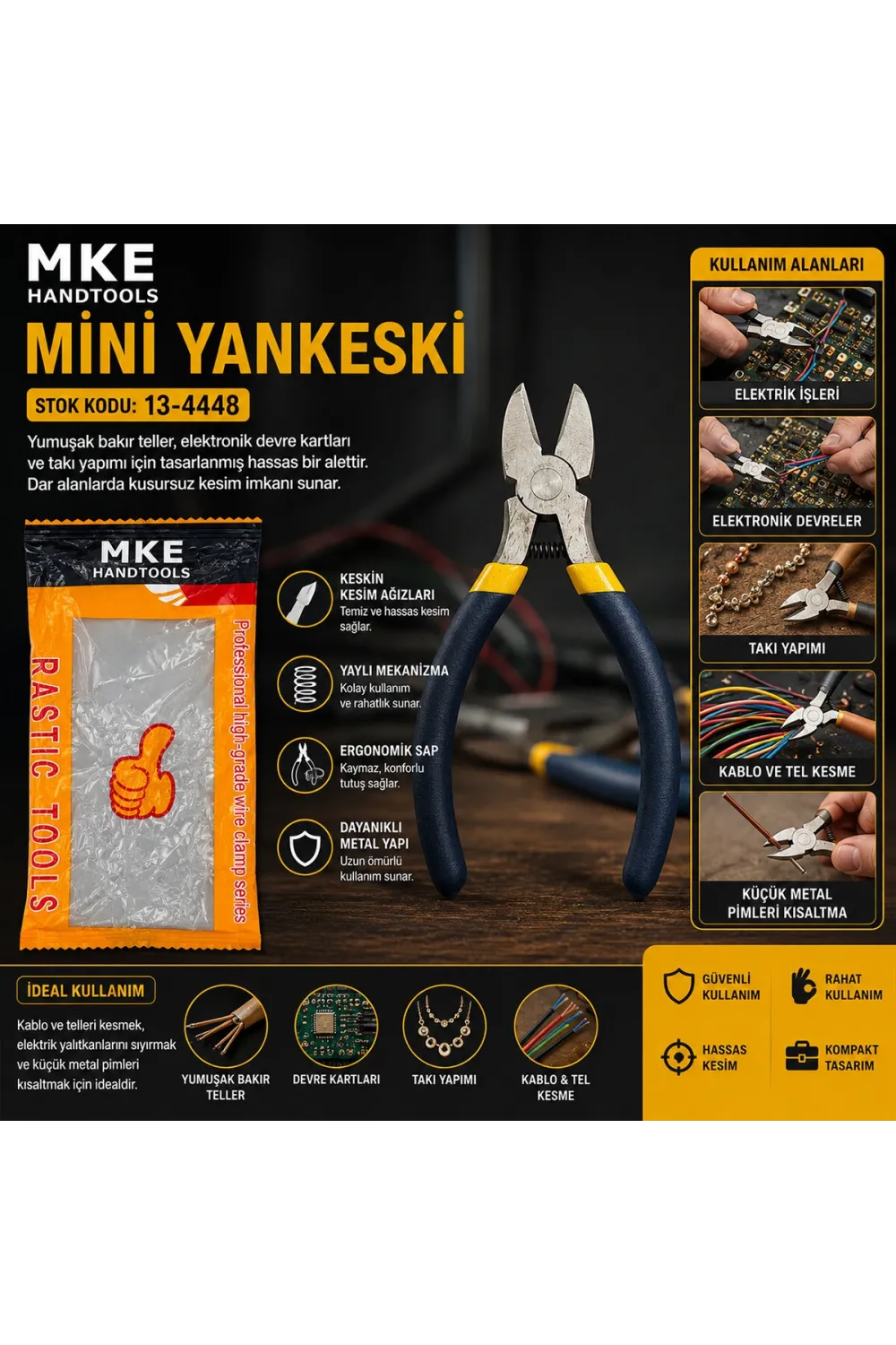 Mini 4.5 Inc 115m Çelik Yan Keski Yaylı