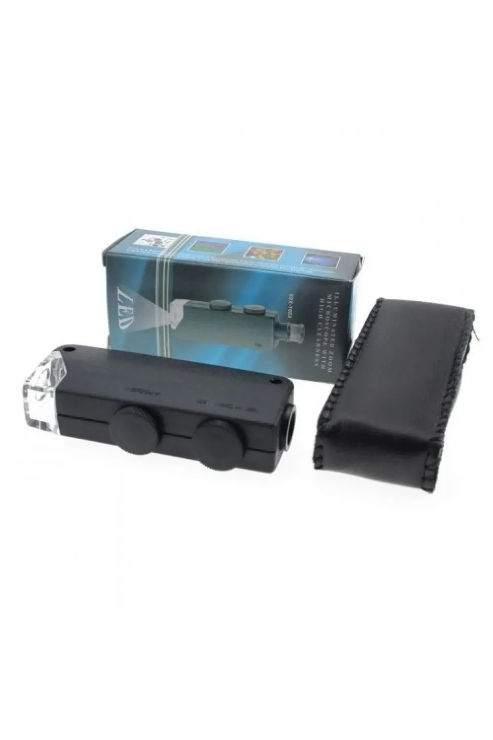 Mini 60x 100x Zoom Lens Odak Takı Led Cep Mikroskop Büyüteç