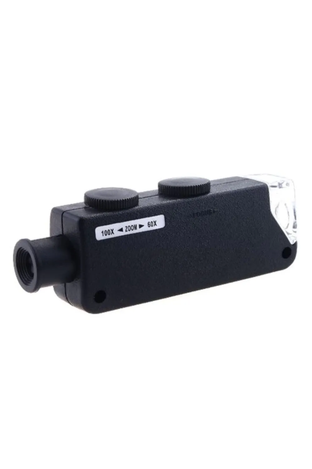 Mini 60x 100x Zoom Lens Odak Takı Led Cep Mikroskop Büyüteç