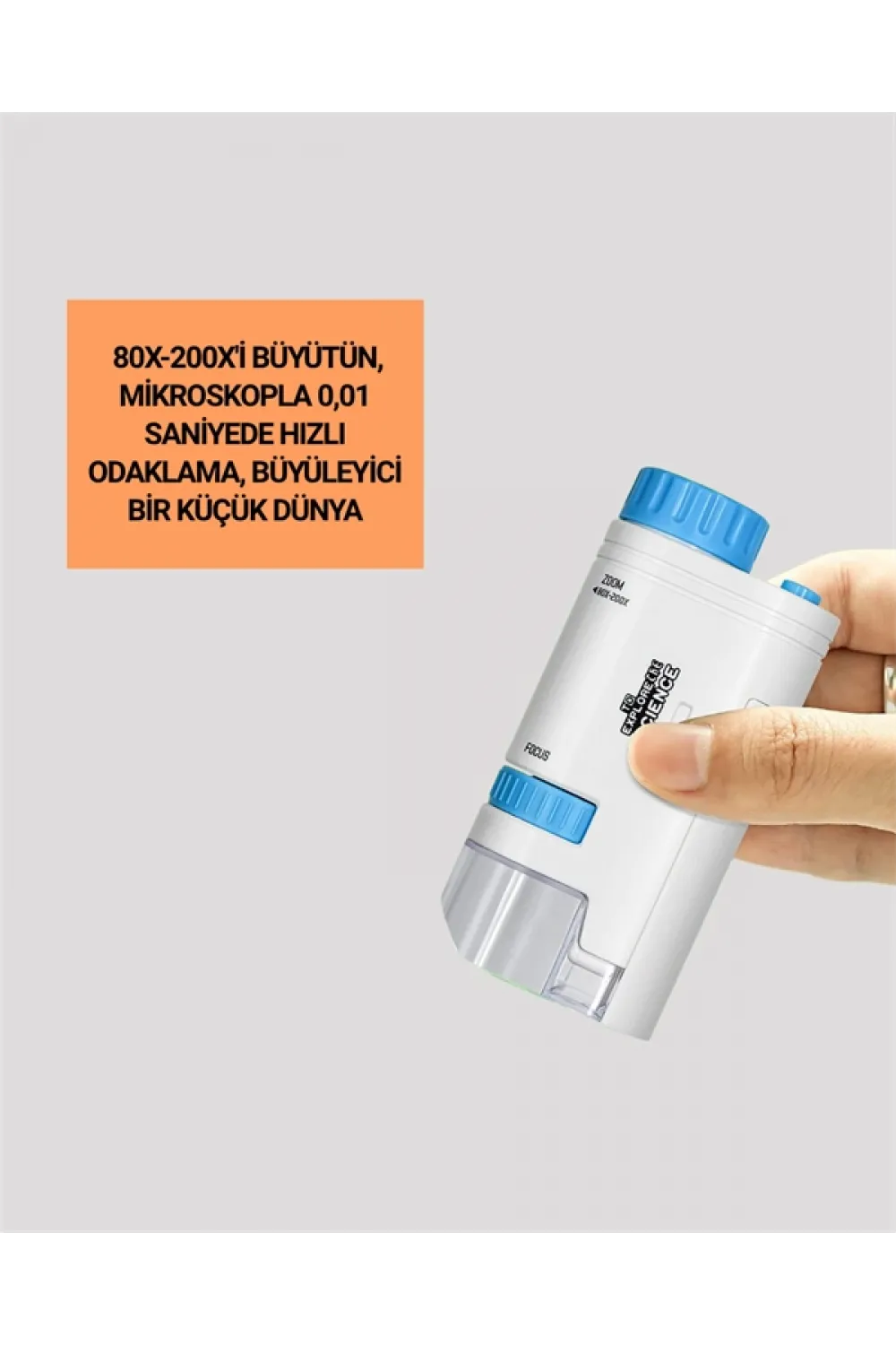 Mini Çocuk Mikroskobu