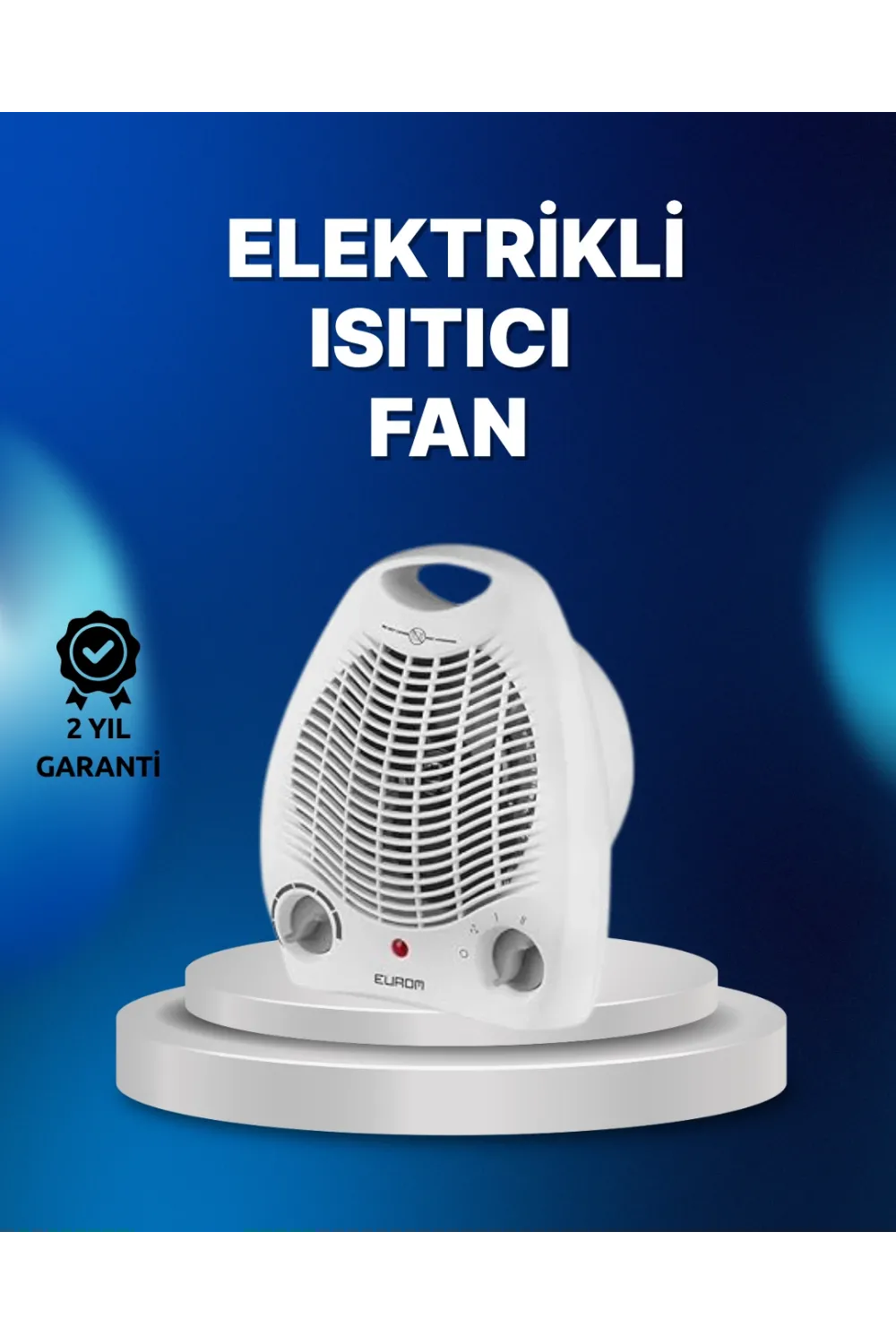 Mini Elektrikli Isıtıcı – 2000w Güç, Fanlı Isıtma, 3 Isı Modu