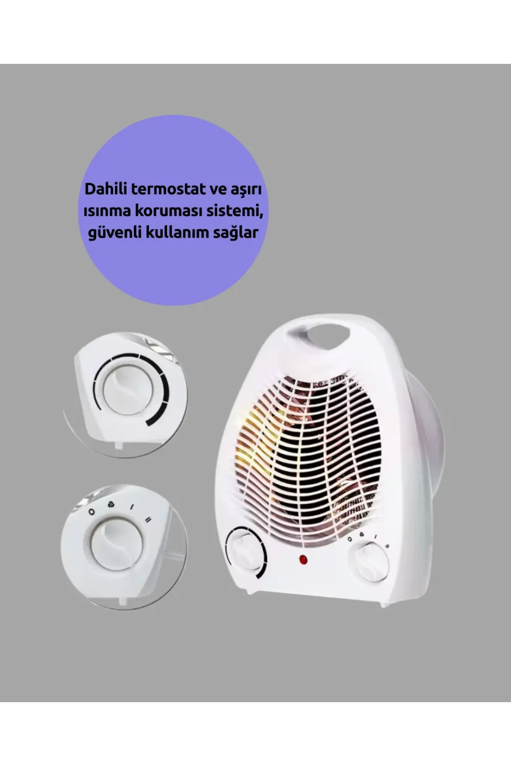Mini Elektrikli Isıtıcı – Taşınabilir Fanlı Isıtma Sistemi