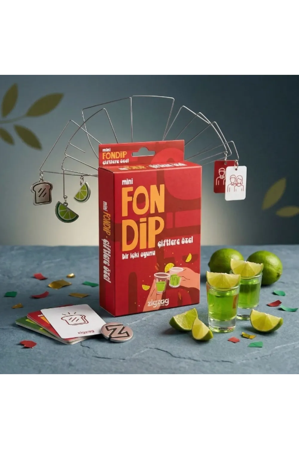 Mini Fondip Çiftlere Özel Eğlenceli Kart Oyunu