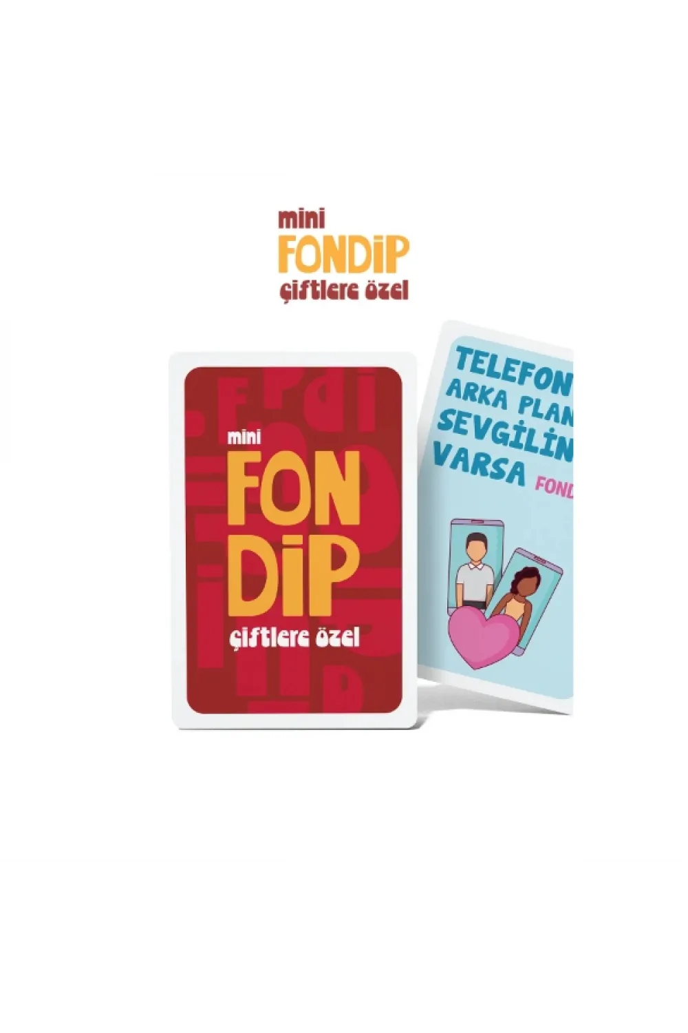 Mini Fondip Çiftlere Özel Eğlenceli Kart Oyunu
