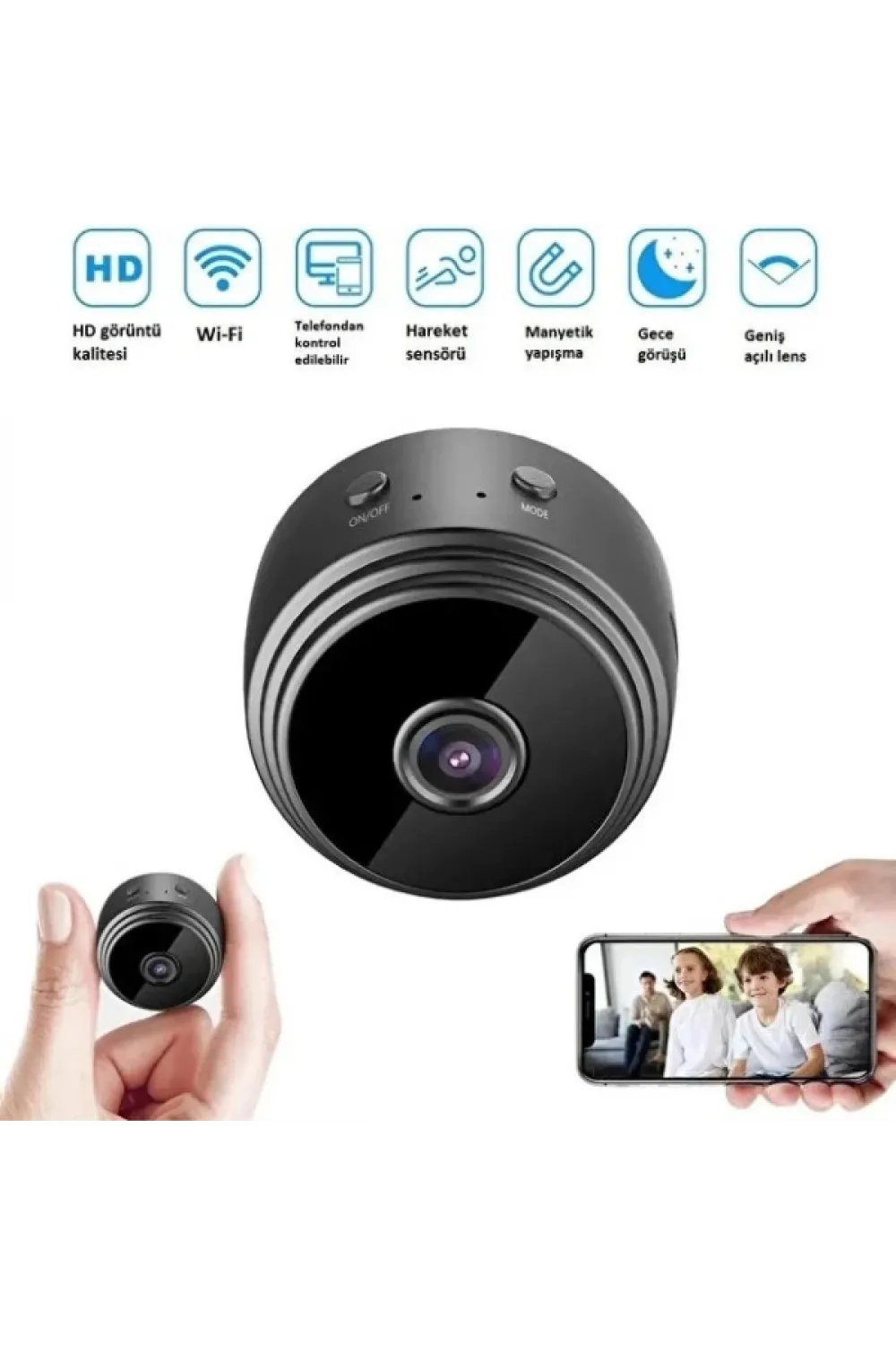 Mini HD WiFi Güvenlik Kamerası