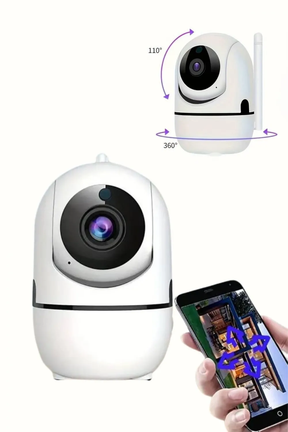 Mini Ip Kamera Hareketli Güvenlik Kamerası Kablosuz Wifi Kamera Mikrofonlu