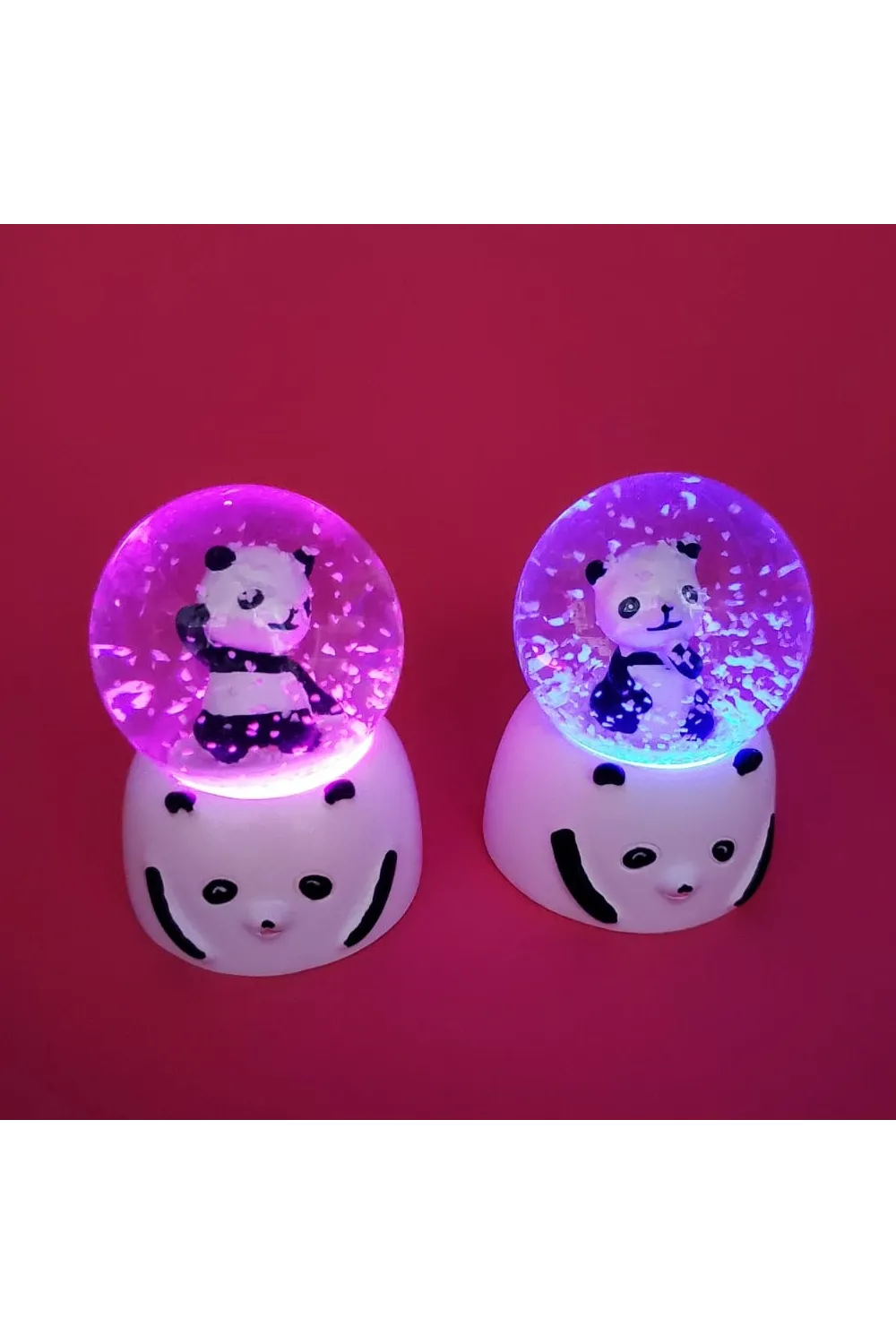 Mini Işıklı Panda Kar Küresi 1 Adet