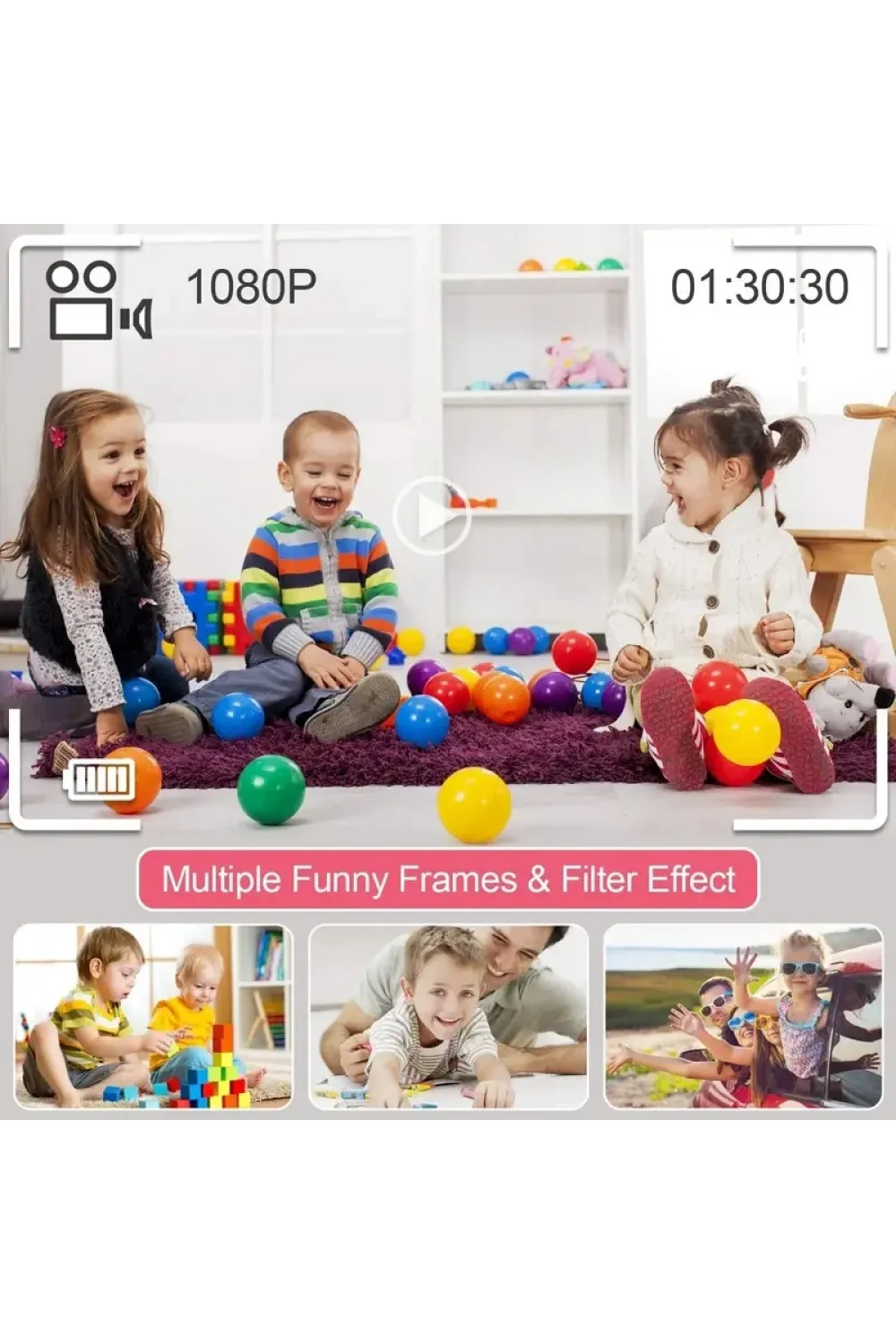 Mini Kamera Fotoğraf Makinesi Pembe