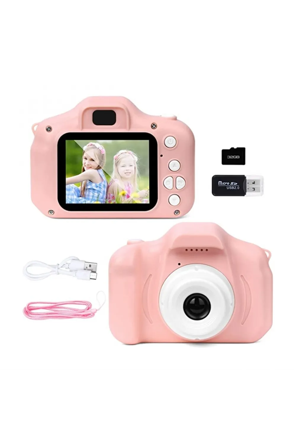 Mini Kamera Fotoğraf Makinesi Pembe
