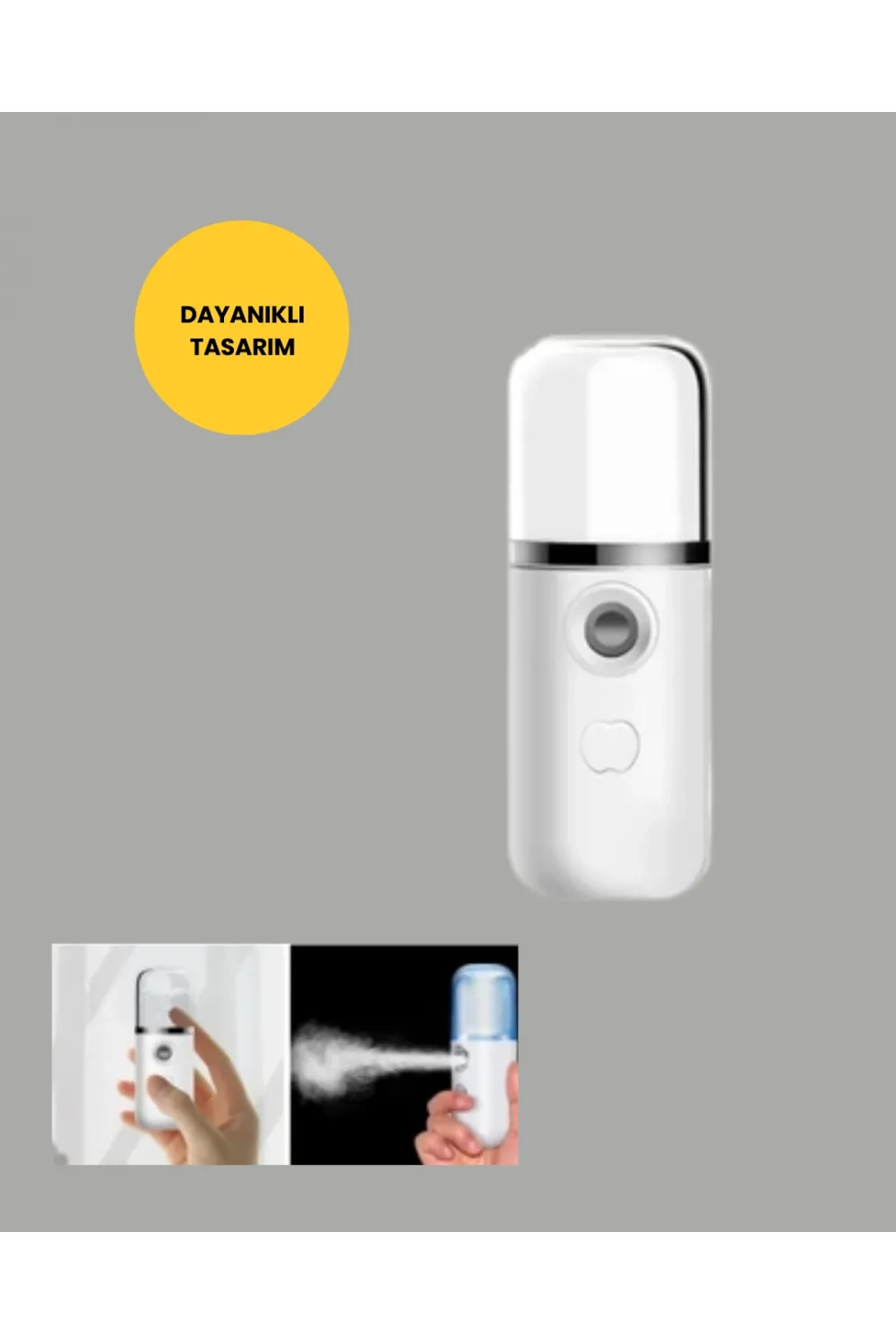 Mini Şarjlı Buhar Nemlendirici – Taşınabilir, Enerji Tasarruflu, Kablosuz Kullanım