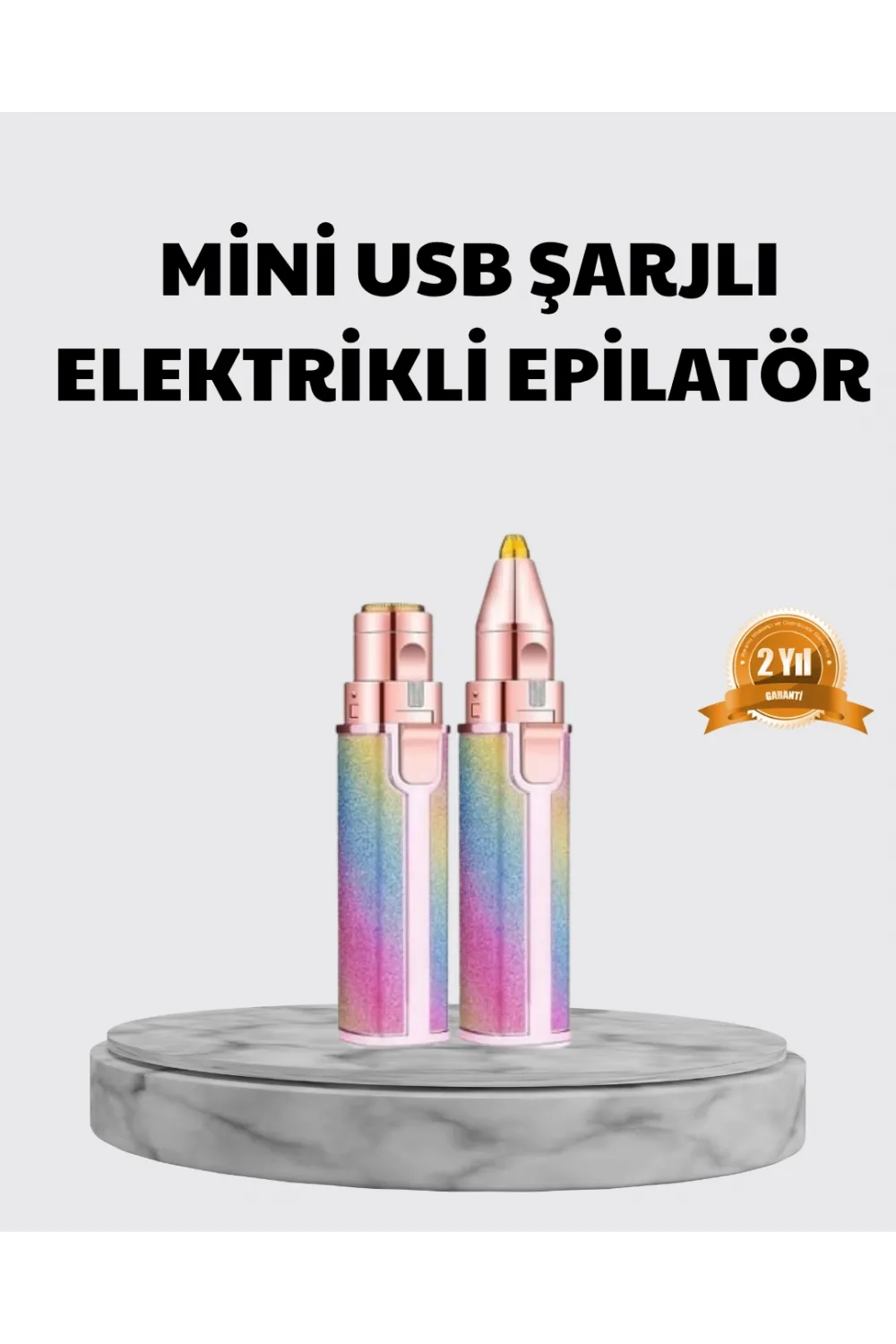 Mini Yüz Ve Kaş Epilatörü – 8000 Rpm Güçlü Motor Ve Paslanmaz Çelik Başlık