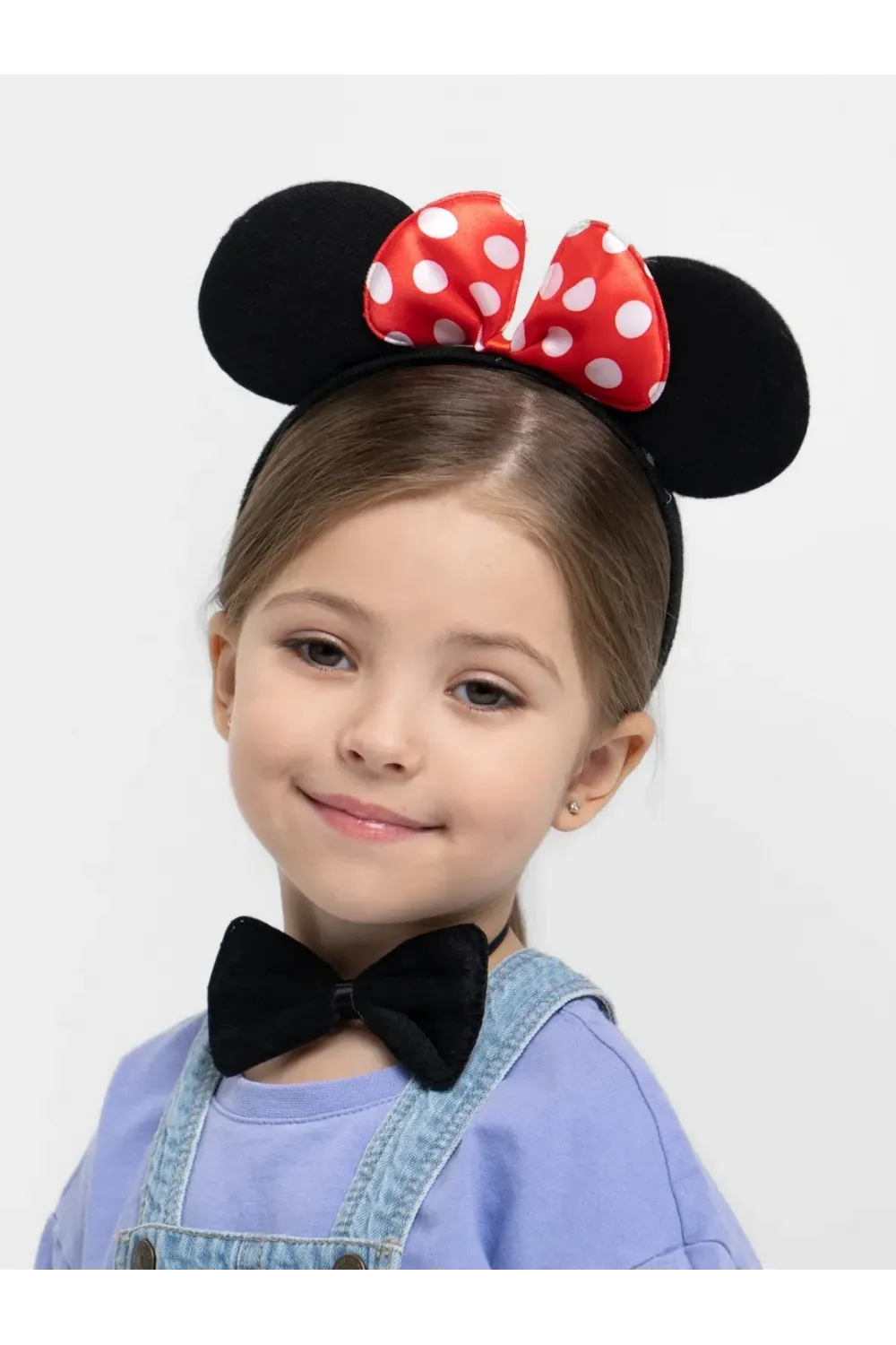 Minnie Mouse Kostüm Seti Taç Kuyruk Papyon Gösteri Seti