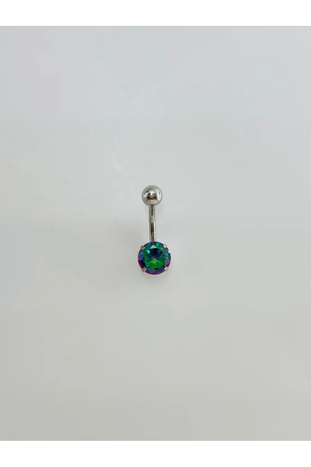 Mistik Topaz Taşlı Göbek Piercing - Pg0008