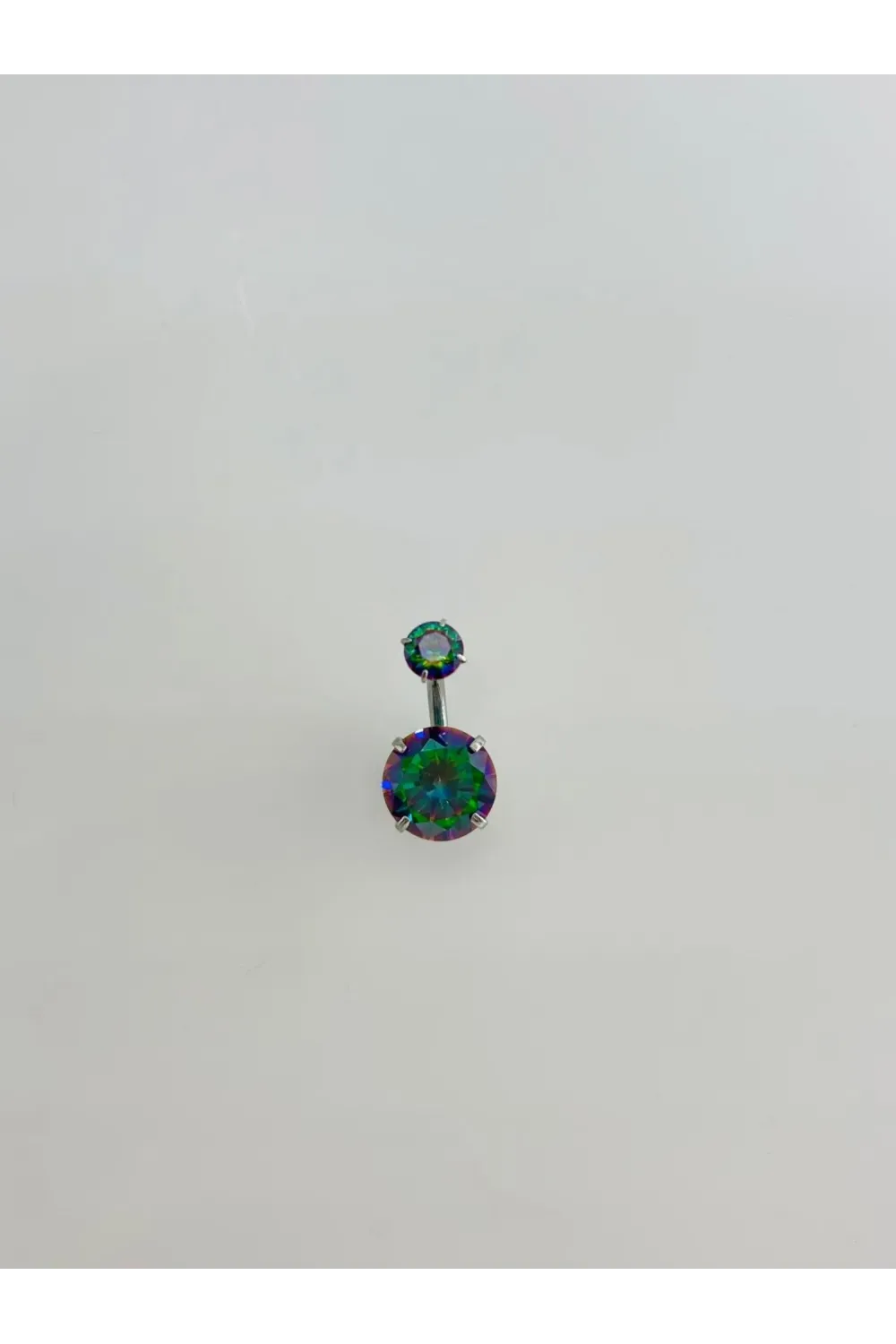 Mistik Topaz Taşlı Göbek Piercing - Pg0009