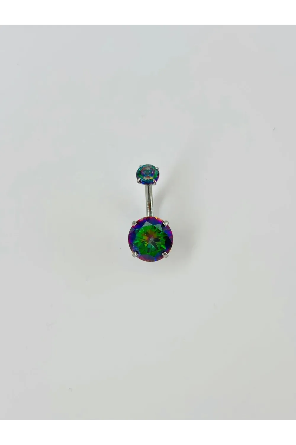 Mistik Topaz Taşlı Göbek Piercing - Pg0047