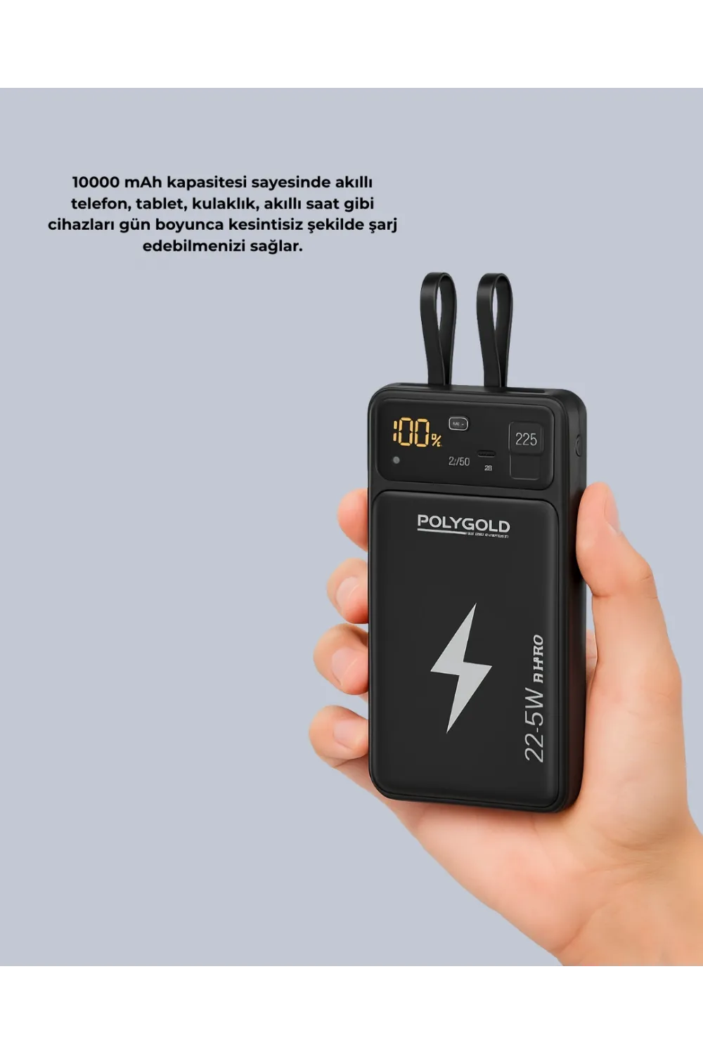 Mobil Powerbank 22.5w Pd Destekli Hızlı Şarj