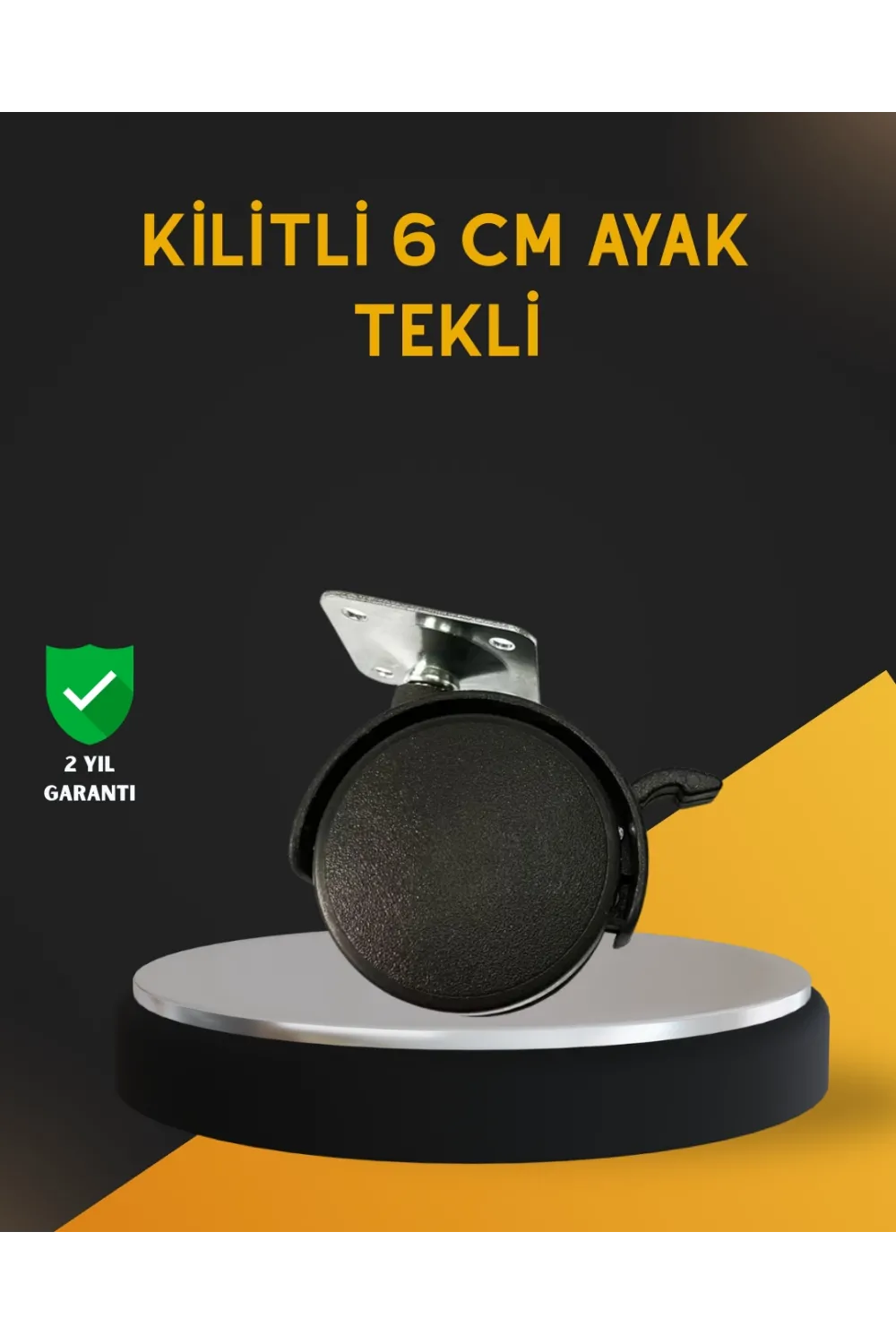 Mobilya İçin Kilitli 6 Cm Ayak Tekli Satış