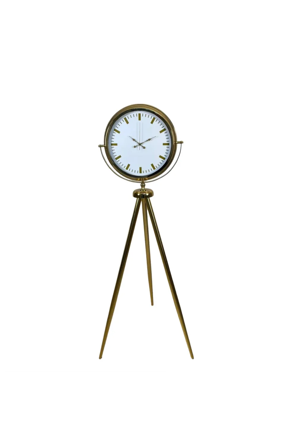 Modern Gold Tripod Ayaklı Saat