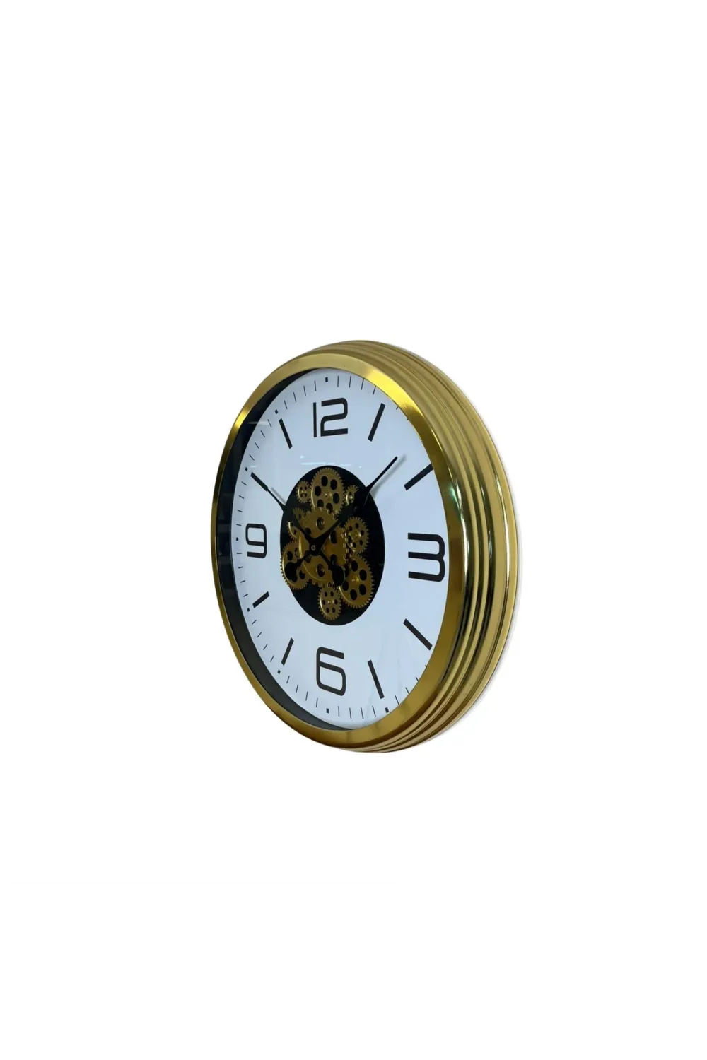 Modern Prestige Gold 60 Cm Çarklı Duvar Saati