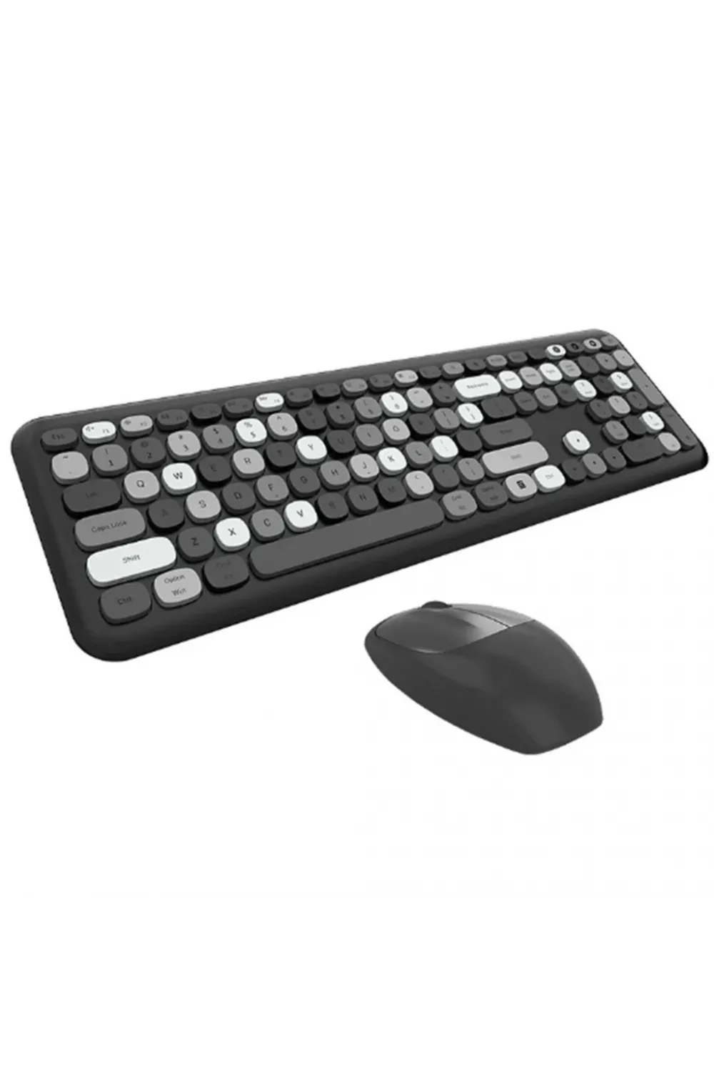 Mofii No666 Siyah Gri Klavye Mouse Set