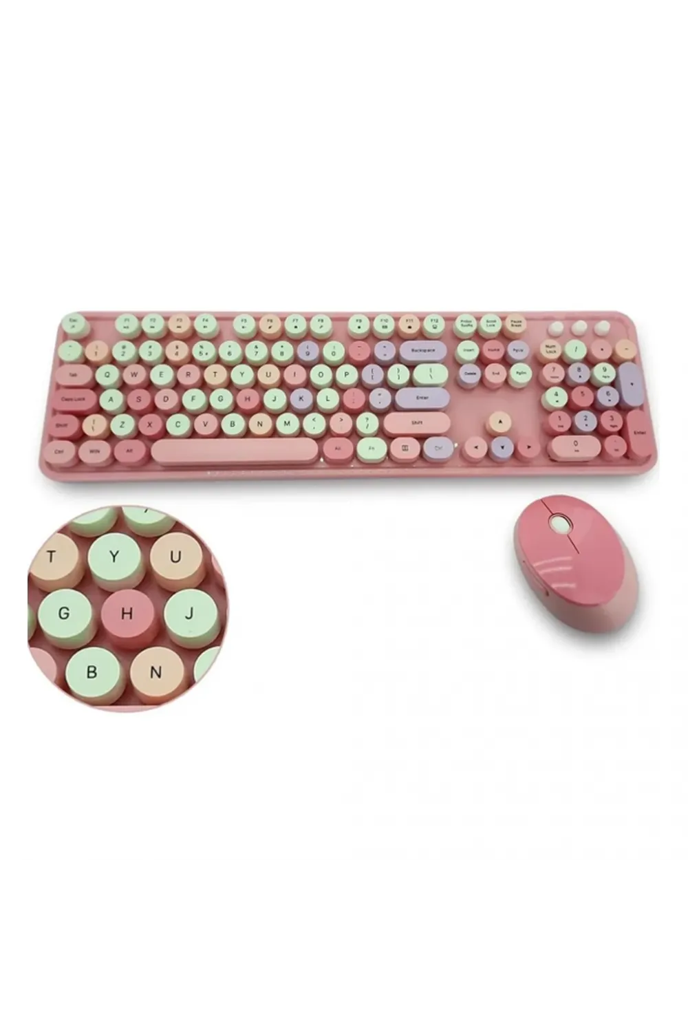 Mofii Pembe Sweet Dm Combo Klavye Mause Set
