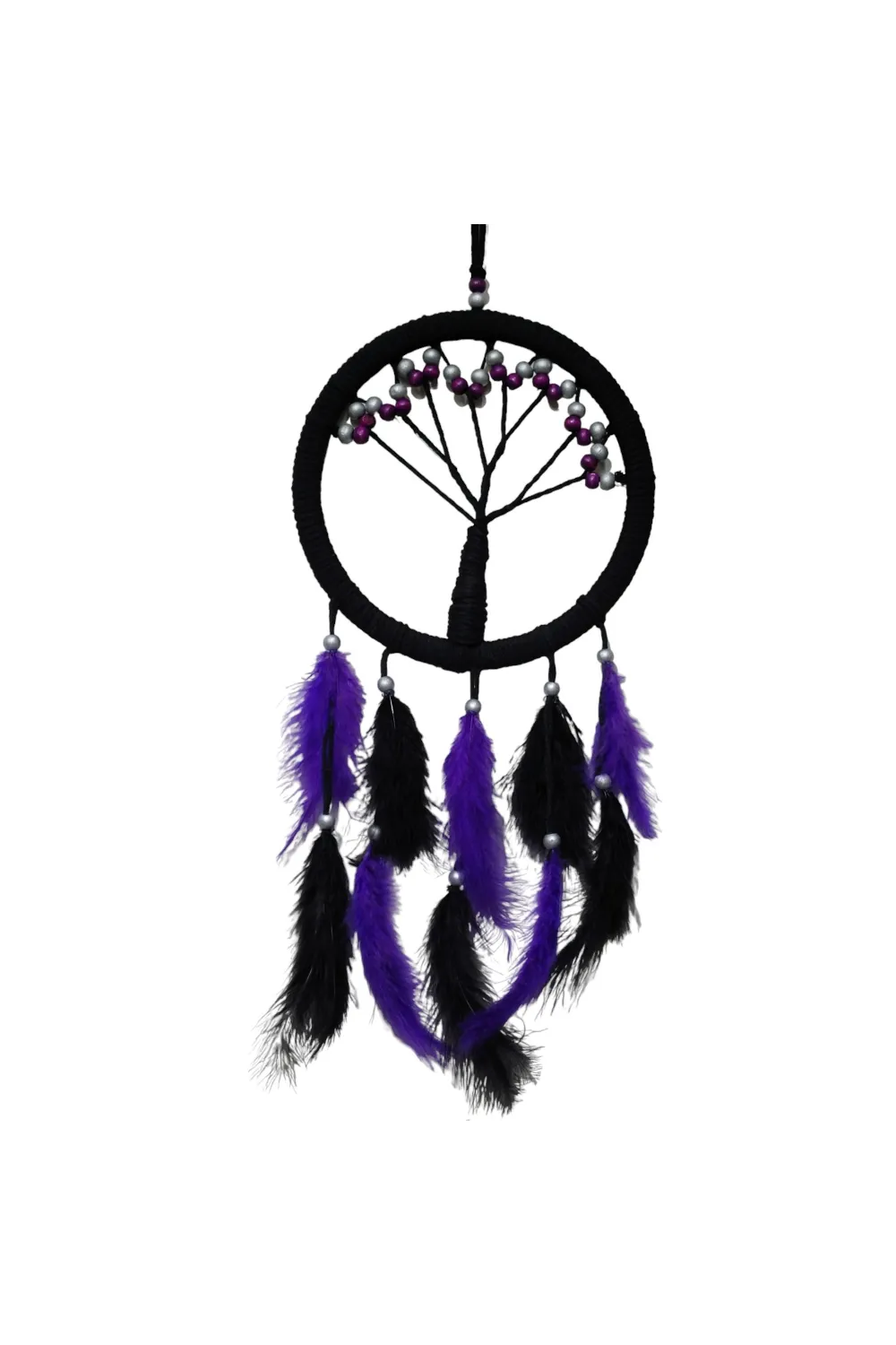 Mor İncili Hayat Ağacı Dream Catcher