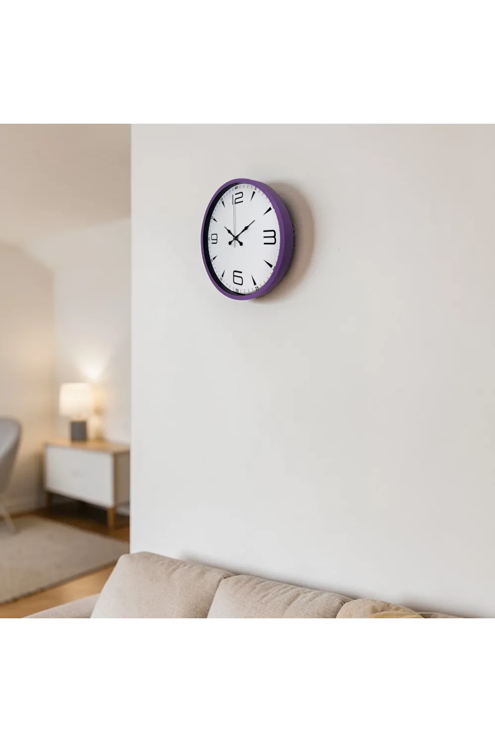 Mor Standart 36 Cm Duvar Saati