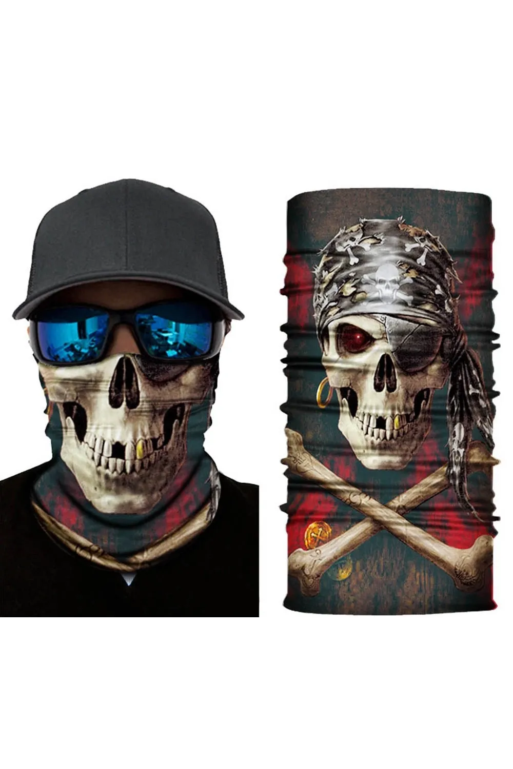 Motorcu Boyunluk Baf Buff Bandana 25x48 Cm Model 2