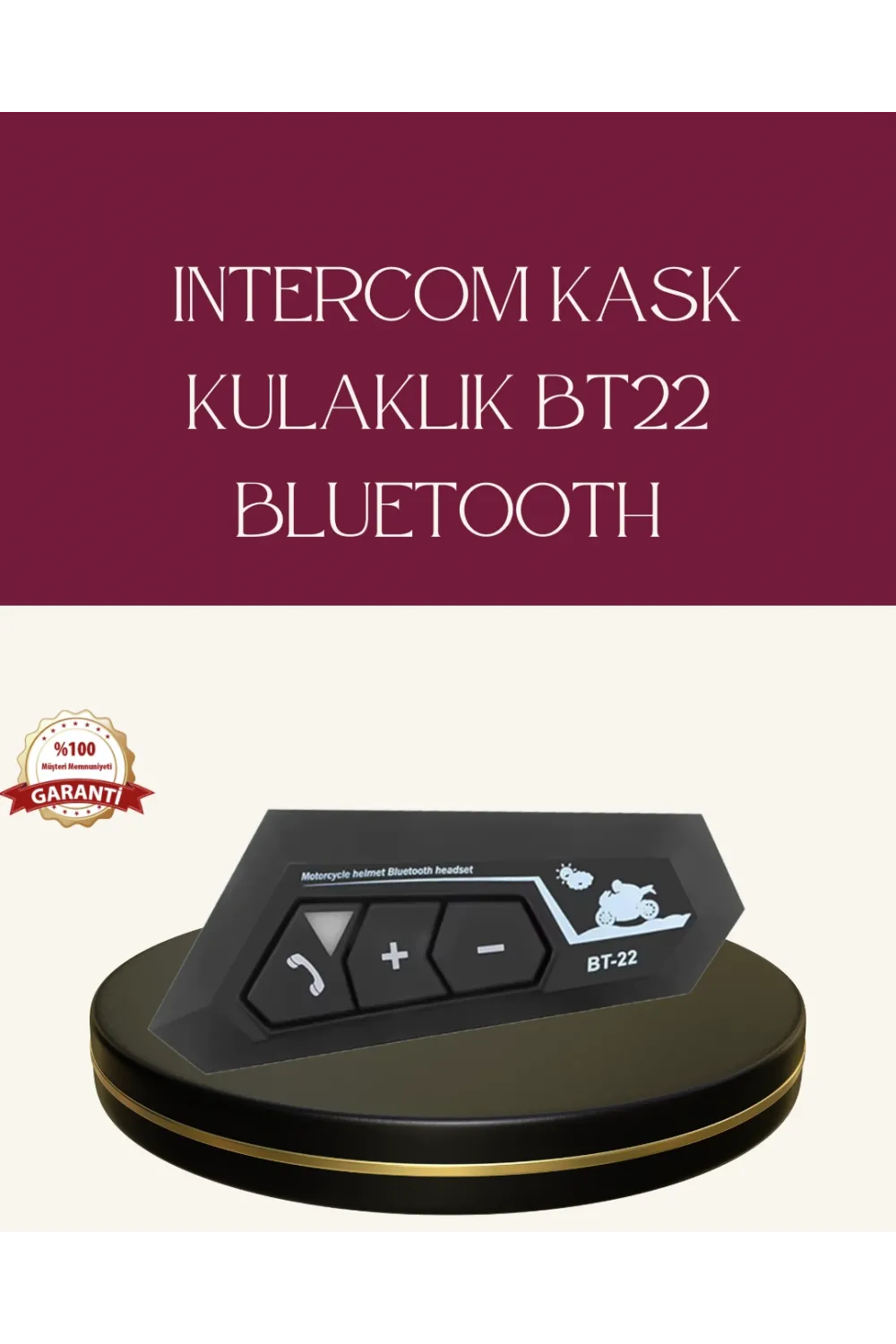 Motosiklet Sürüşleri İçin Bt22 Kask Bluetooth Kulaklık Mikrofonlu