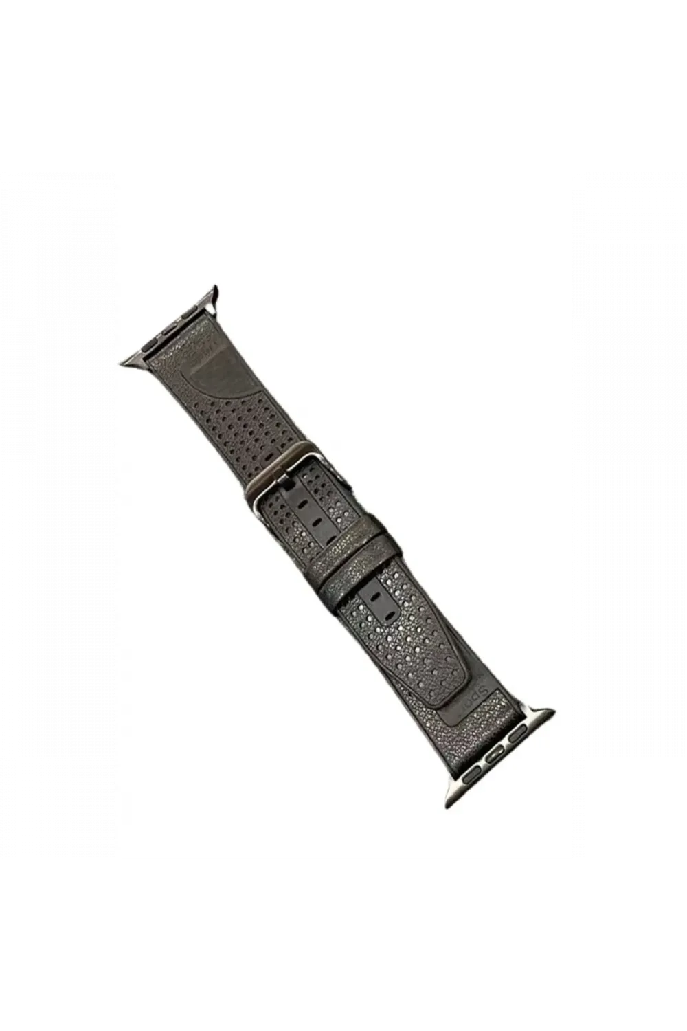 Movenchy Apple Watch 45mm Buff Deri Kordon - Siyah