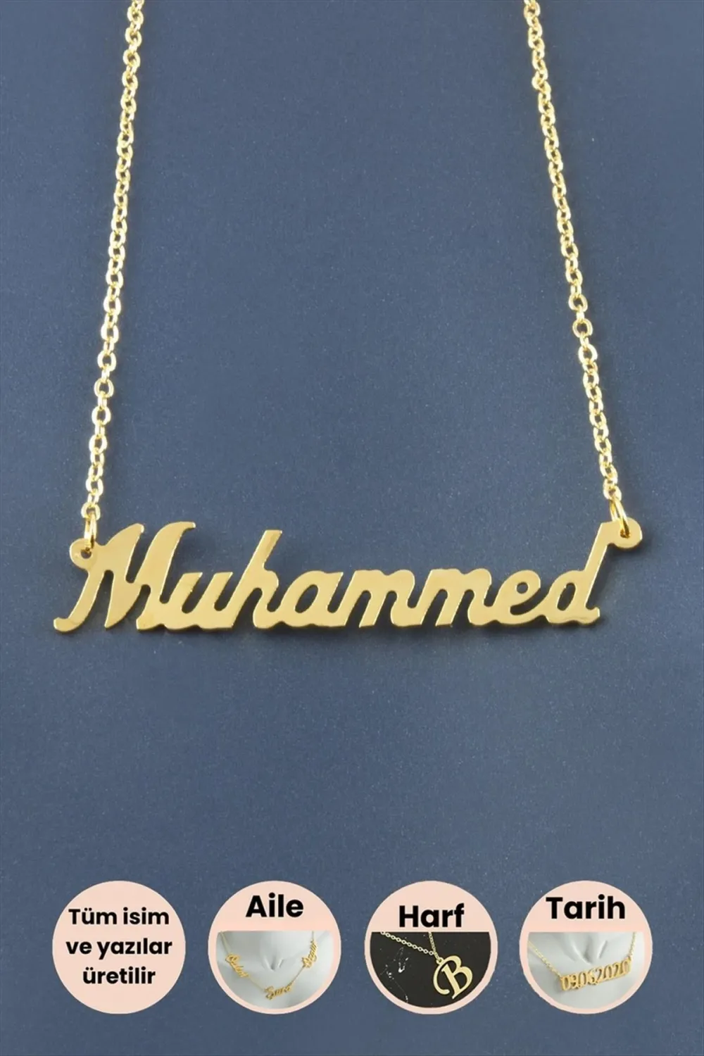 Muhammed İsimli Kolye
