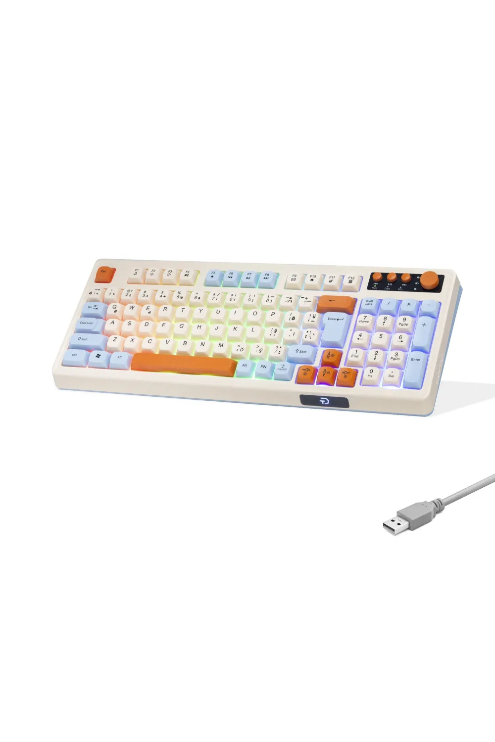 Multimedya Gaming Klavye Rgb 104 Tuş Beyaz G519X