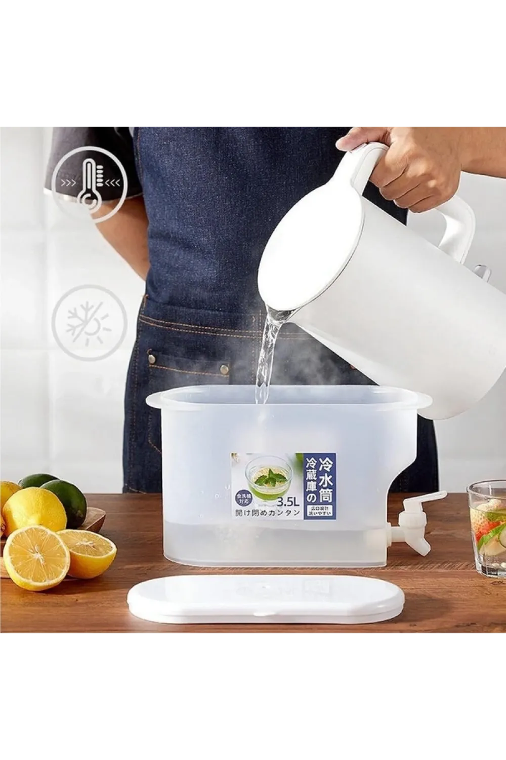 Musluklu İçecek Sebili - Buzdolabı Uyumlu - 3.5 Litre
