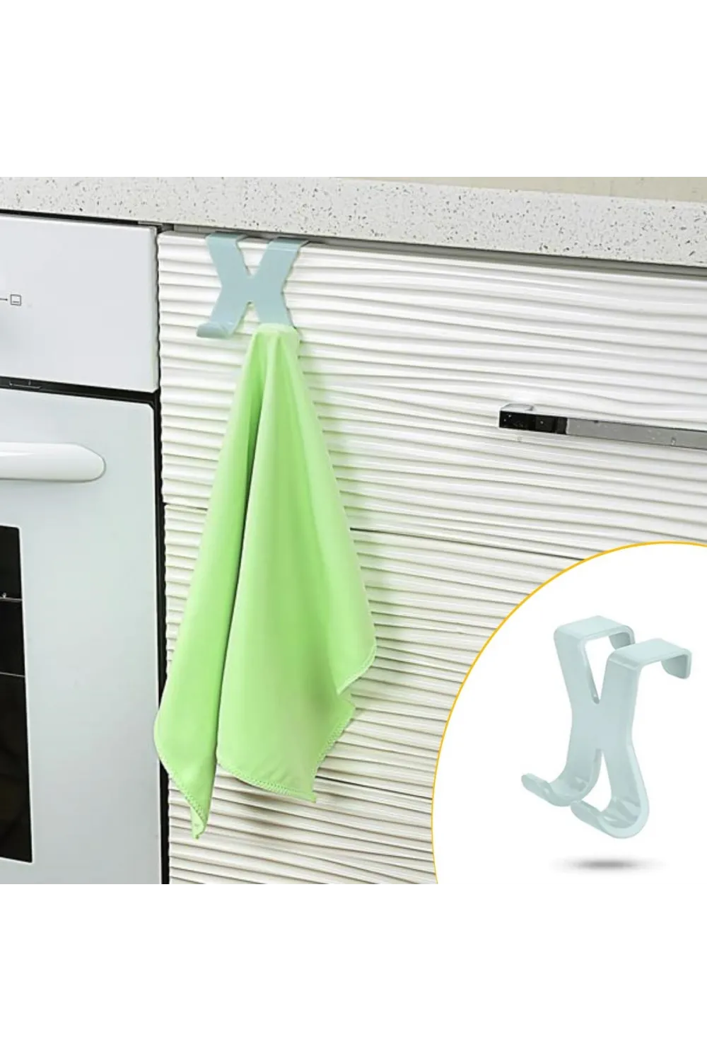 Mutfak Banyo Dolap Kapağına Takılan Meta Havlu Askılığı Aparatı