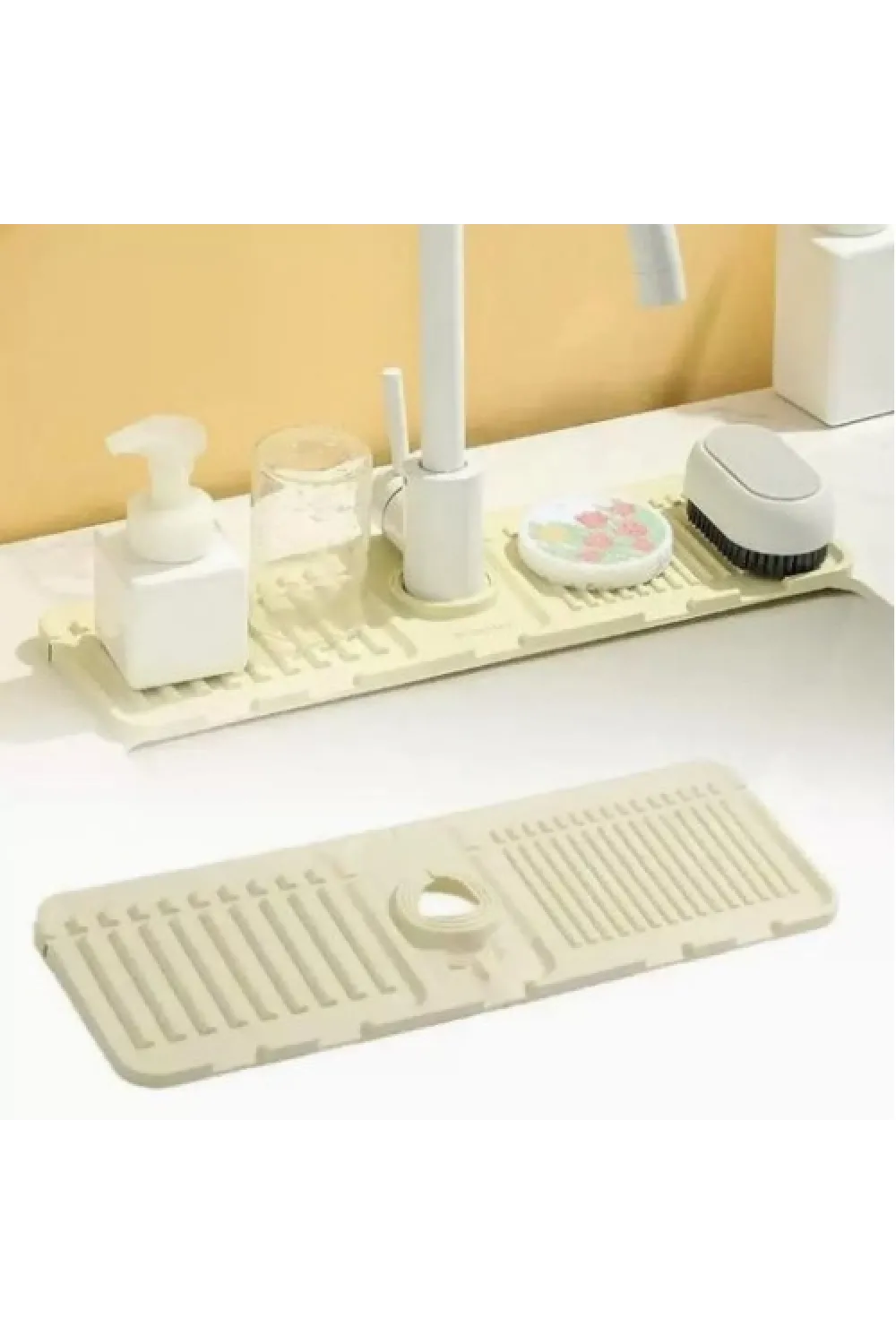 Mutfak Banyo Lavabo Kenarı Silikon Mat Gri