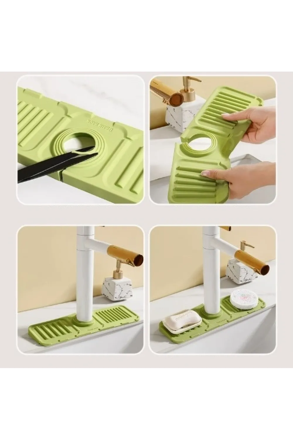 Mutfak Banyo Lavabo Kenarı Silikon Mat Gri