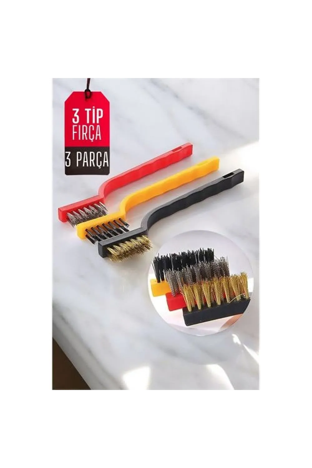 Mutfak Fırça Seti 3 Değişik Uçlu 720639