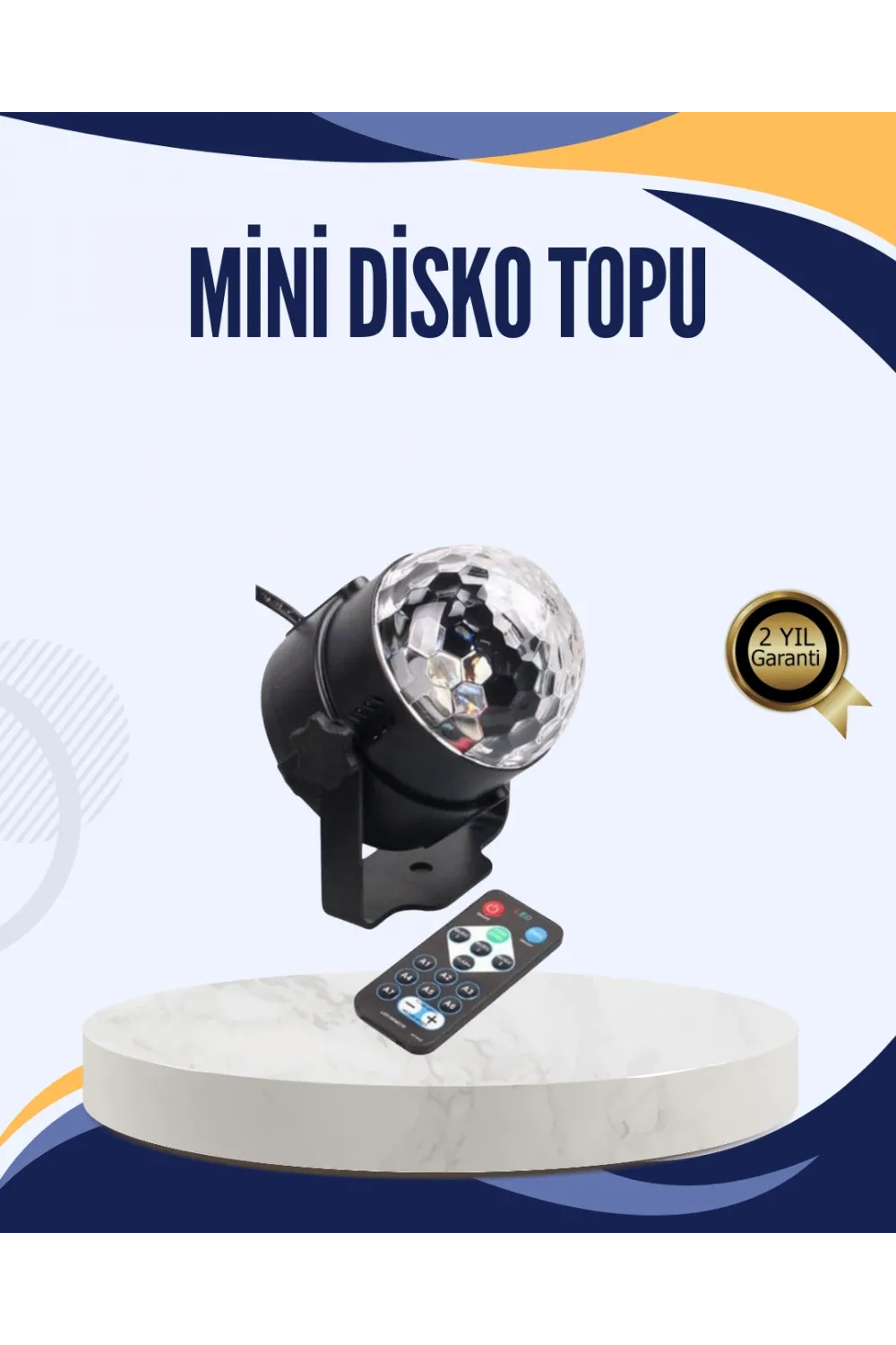 Müzik Sensörlü Renkli Led Parti Işığı