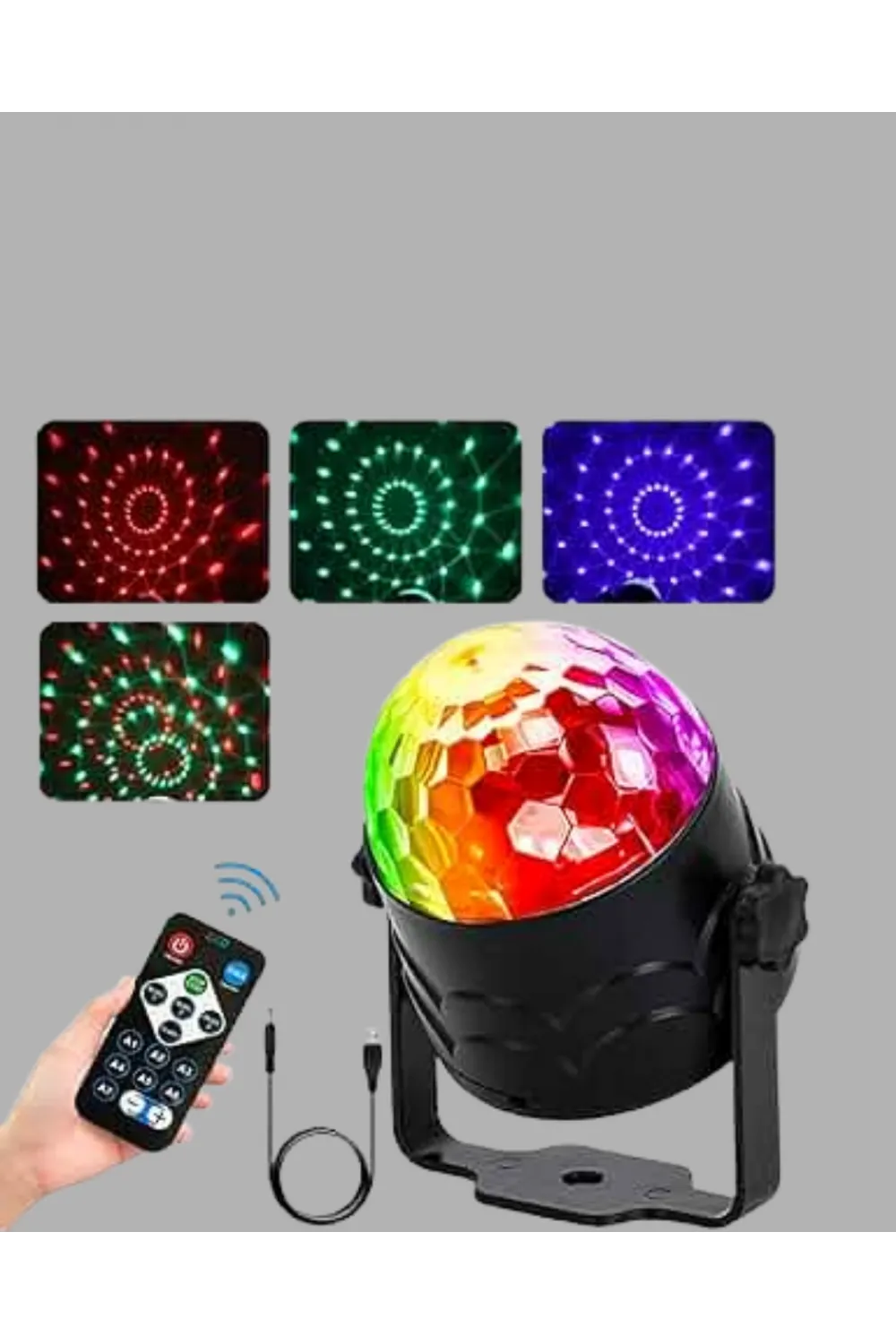 Müzik Sensörlü Renkli Led Parti Işığı