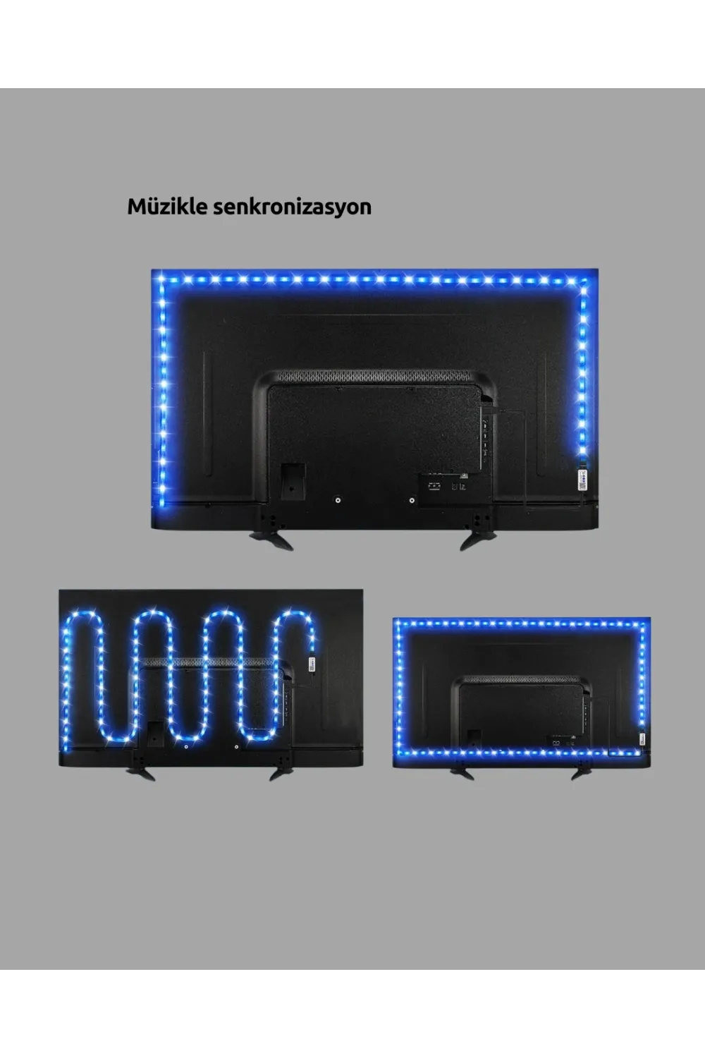 Müzikle Senkronize Led Şerit Tv Aydınlatma