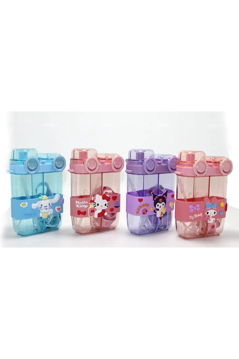 My Melody Çift Bölmeli Pipetli Suluk