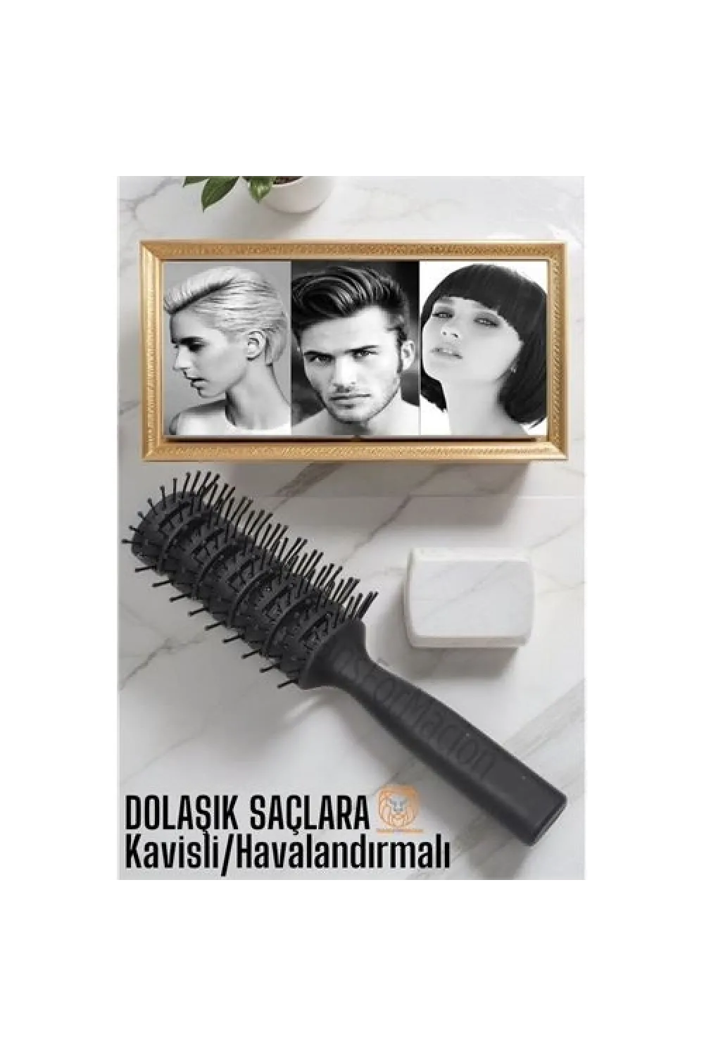 Nano Dolaşık Saç Tarağı Kavisli Havalandırmalı 720344