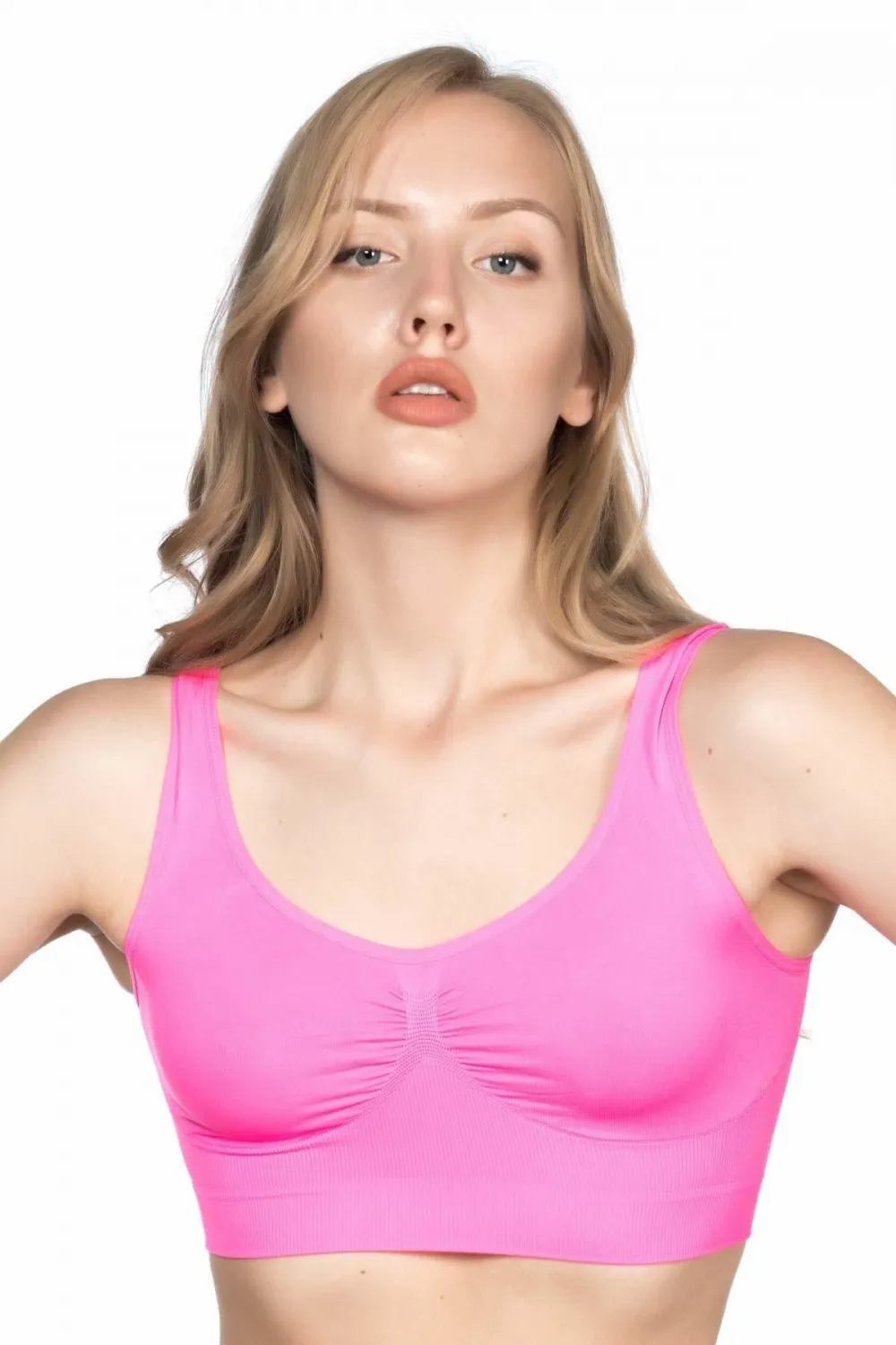 ieg™ NEON FUŞYA MI  4005 Soft Kalın Askı Büstiyer