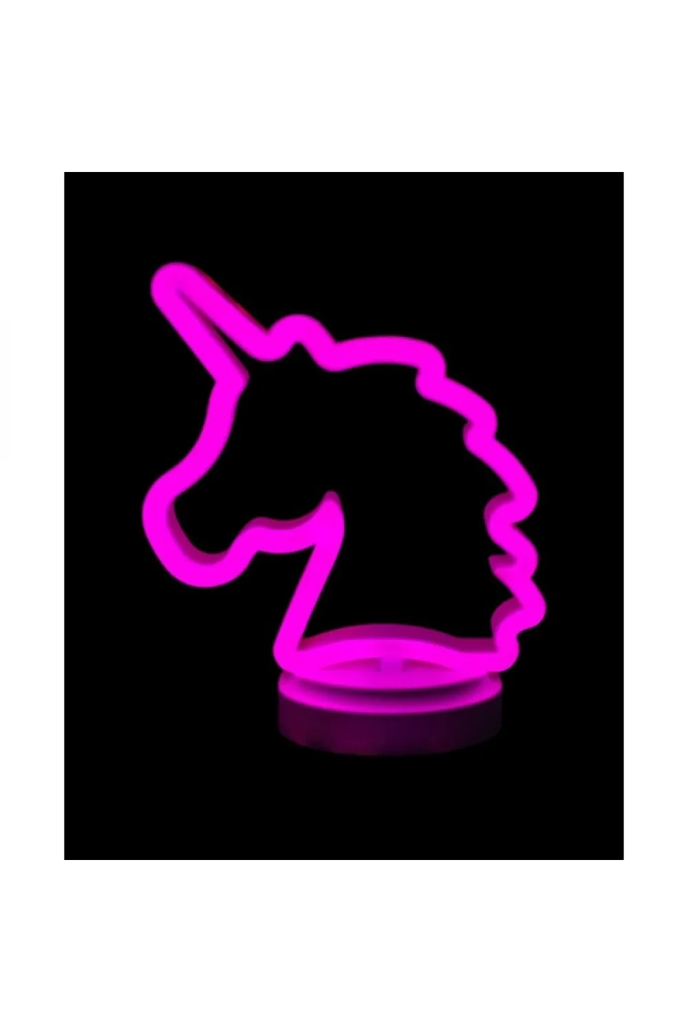 Neon Işıklı Unicorn Masa Gece Lambası